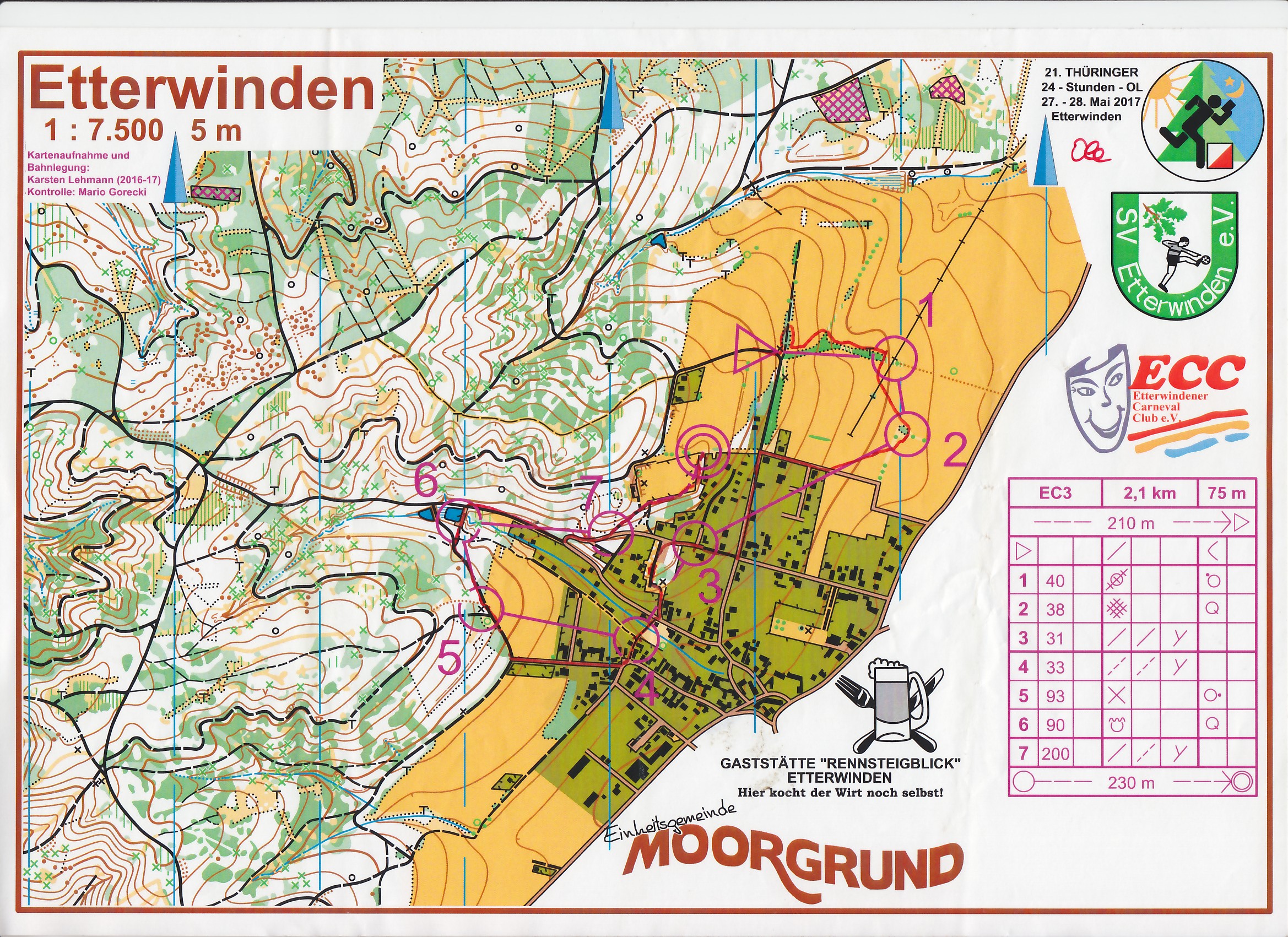 21. 24h-OL 2017 Etterwinden - Lauf 2 (27-05-2017)