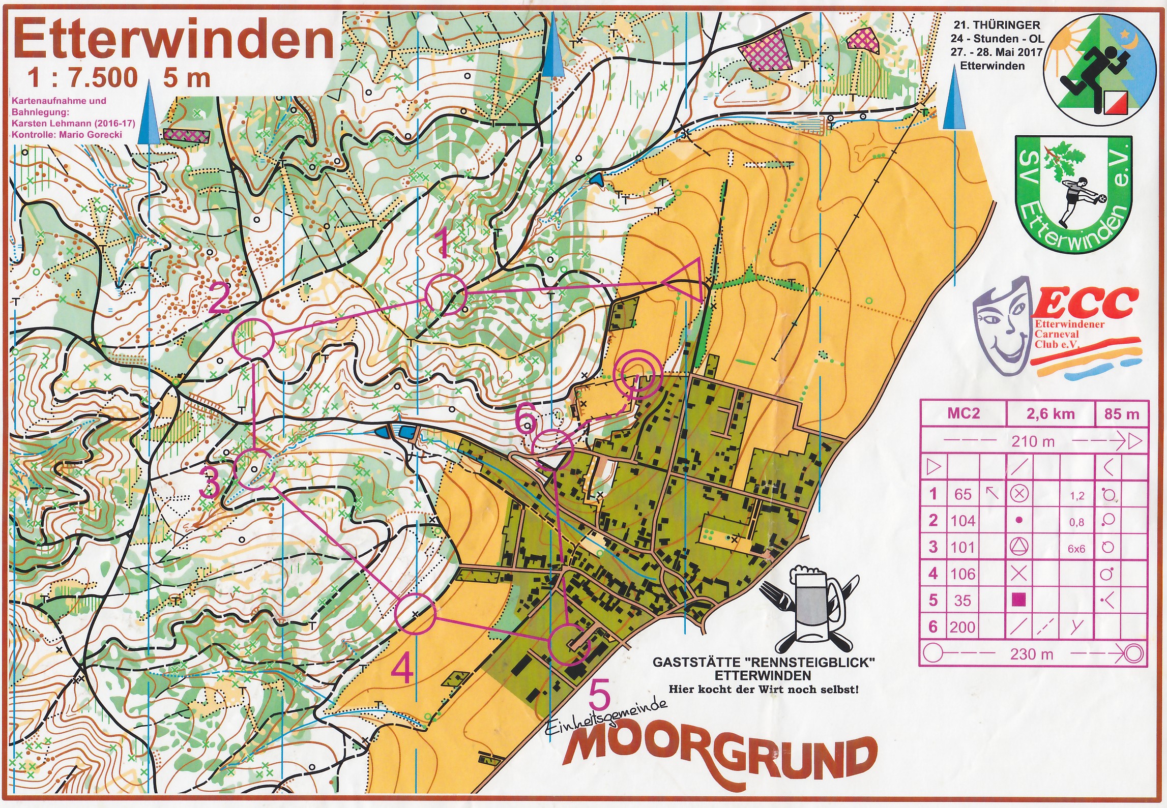 21. 24h-OL 2017 Etterwinden - Lauf 3 (27/05/2017)