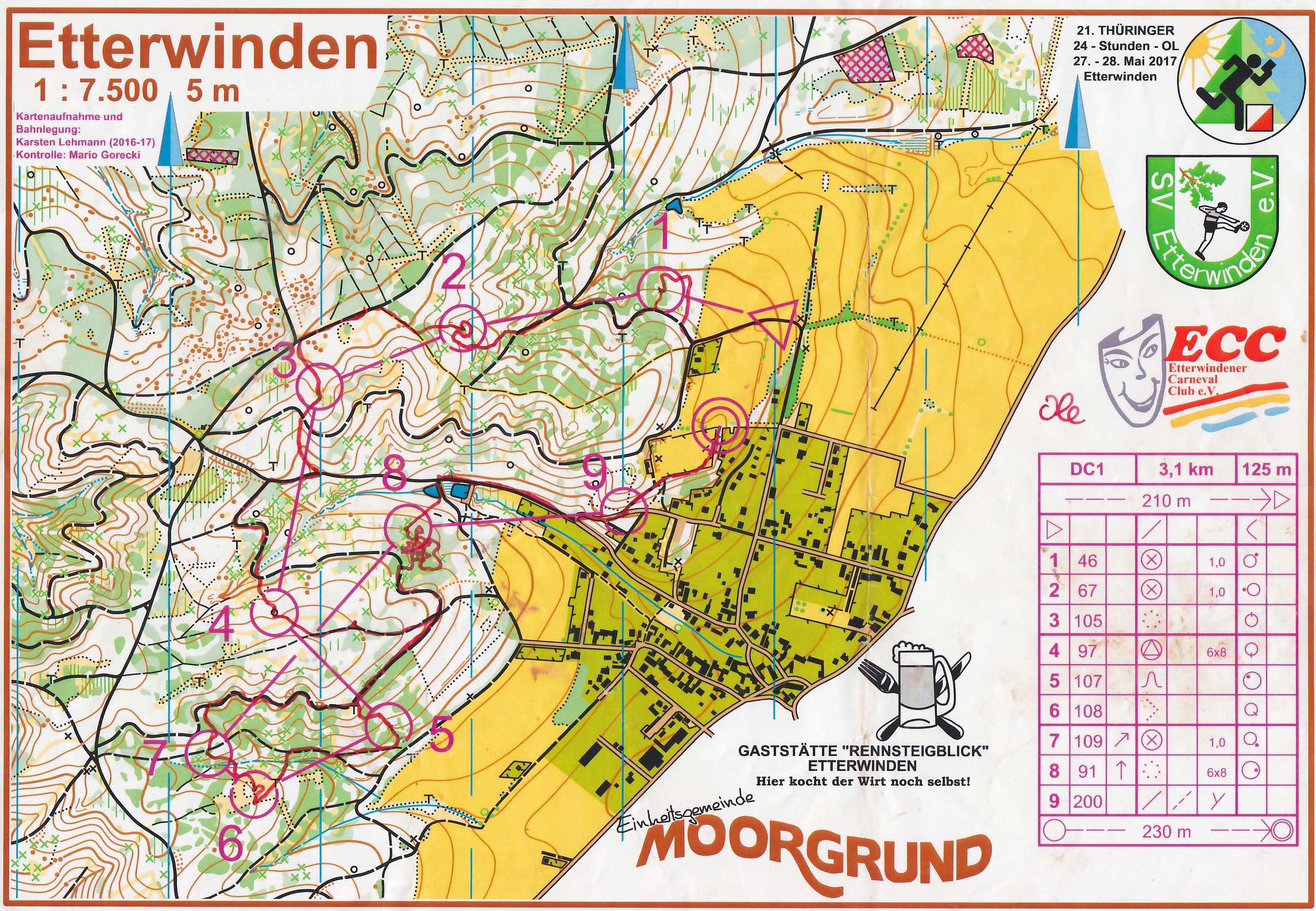 21. 24h-OL 2017 Etterwinden - Lauf 4 (27/05/2017)