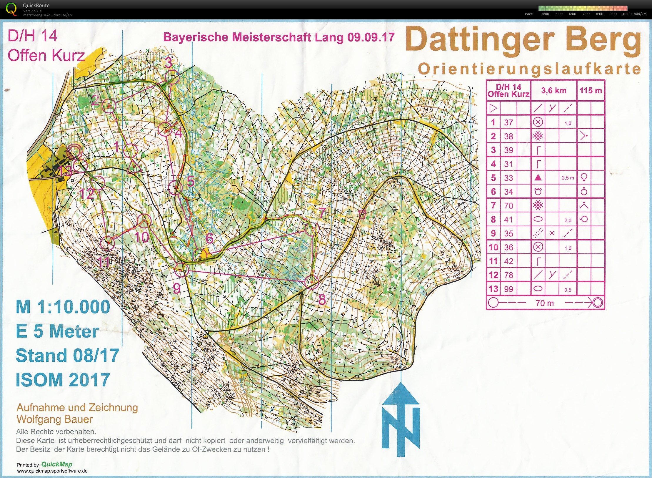 Bayerische Meisterschaften Lang-OL 2017 (09/09/2017)