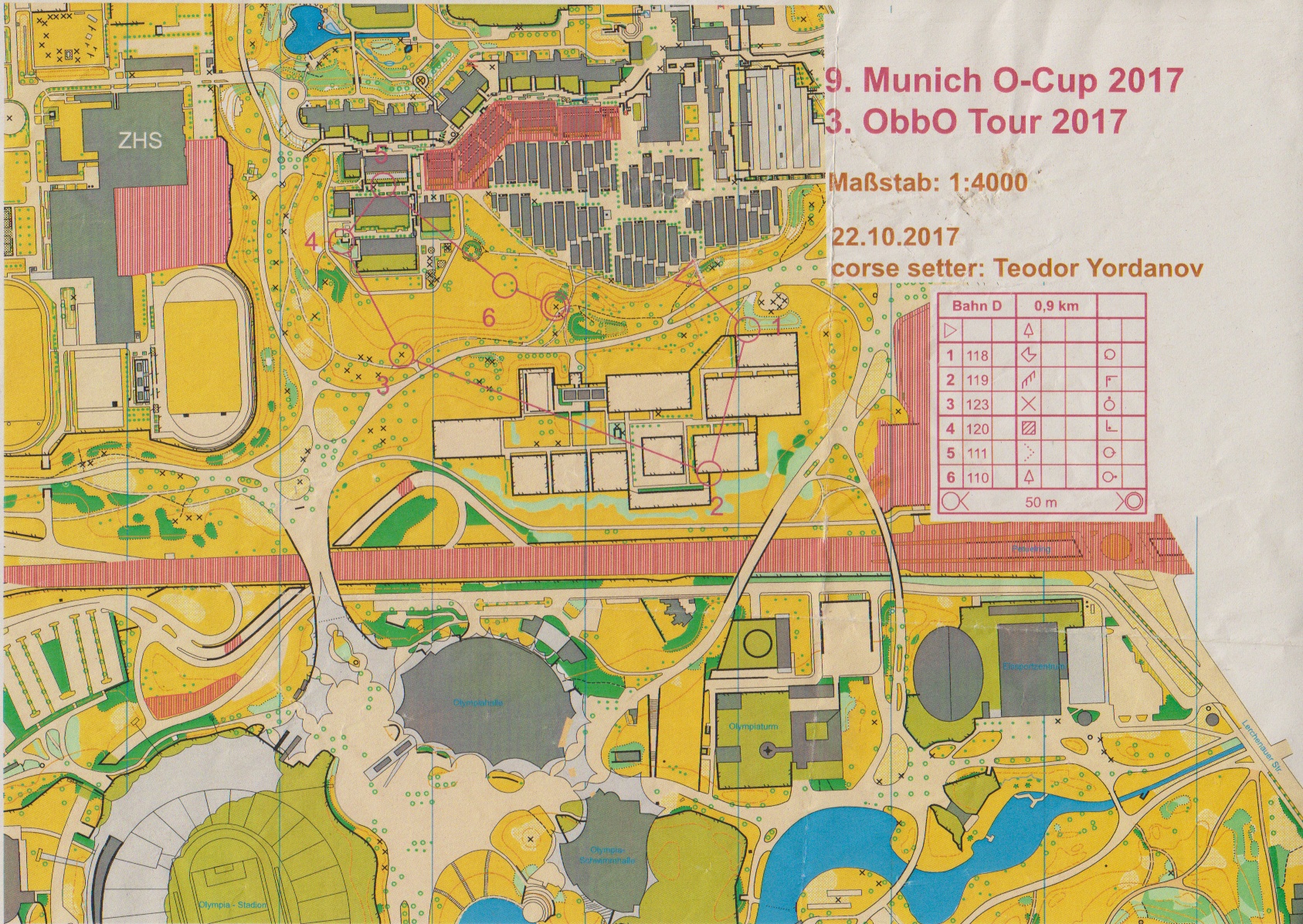 ObbO-Tour 2017 Lauf 3 / Munich O-Cup 2017 Lauf 9 (22-10-2017)