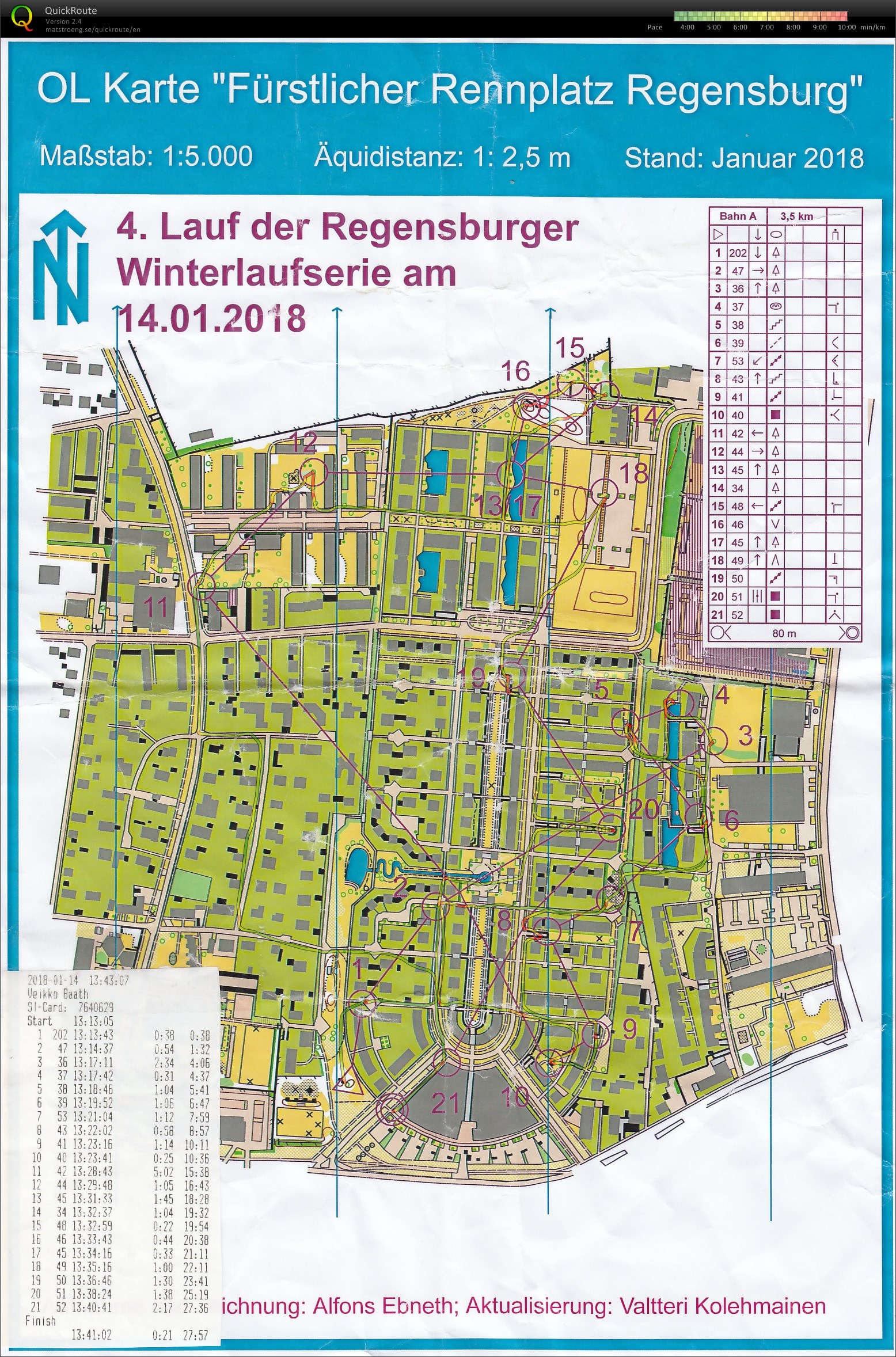 Winterlaufserie Regensburg 2018 Lauf 4 (14-01-2018)