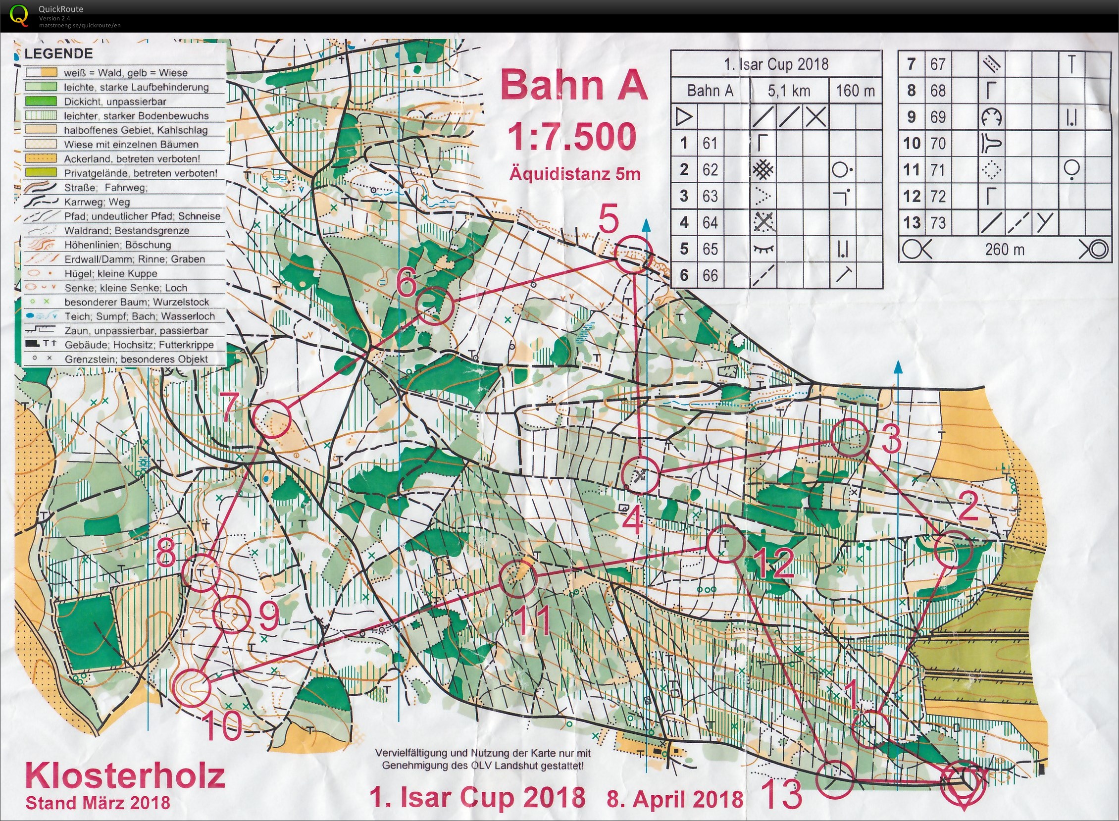 Isarcup 2018 Lauf 1  (08.04.2018)