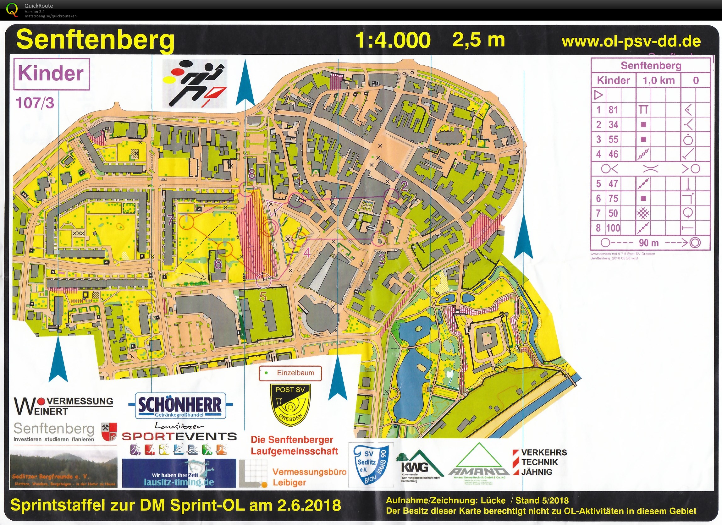 Sprint-Staffel Senftenberg (02.06.2018)