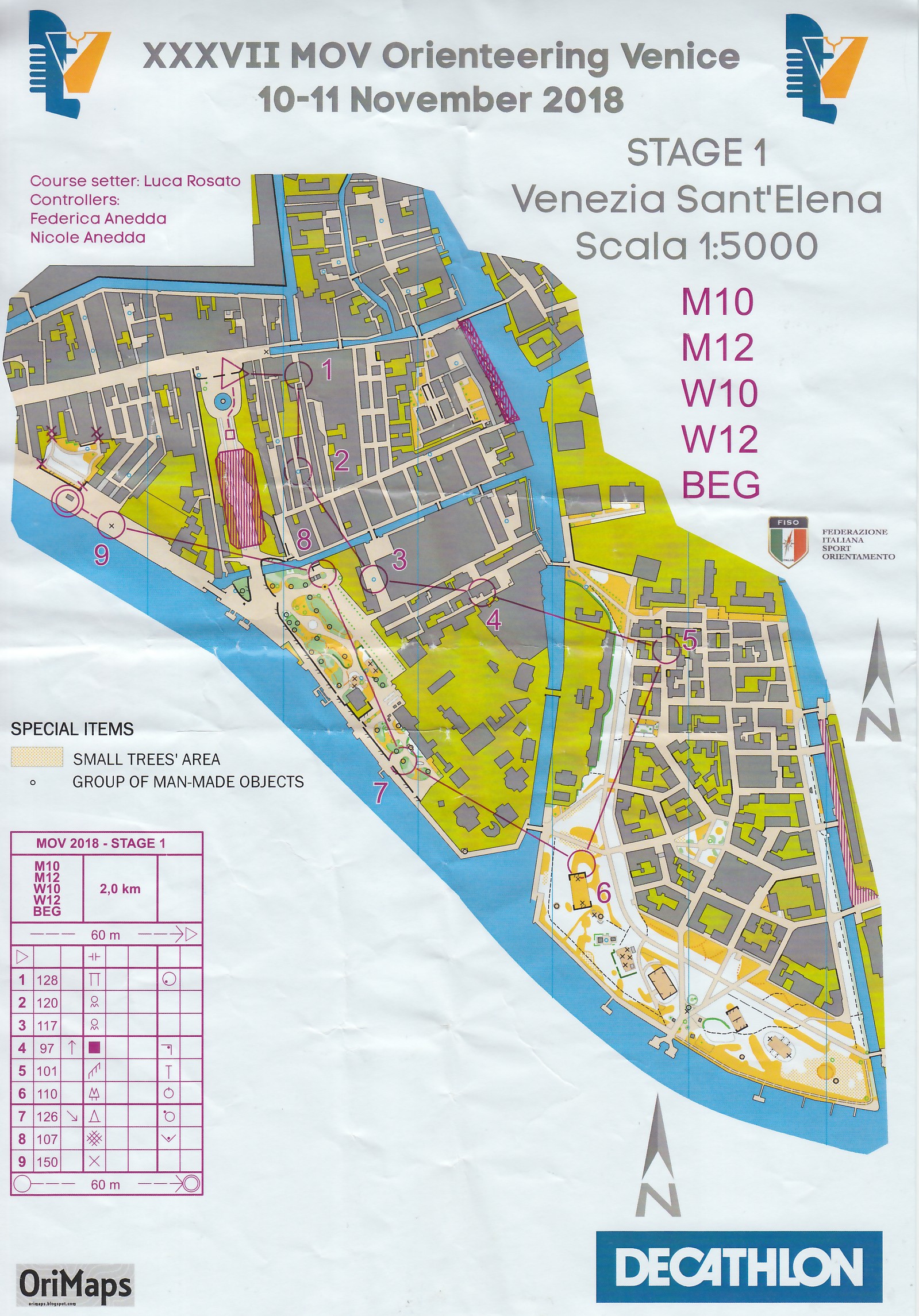 XXXVII Meeting Orienteering Venice - Nacht E1  (2018-11-10)