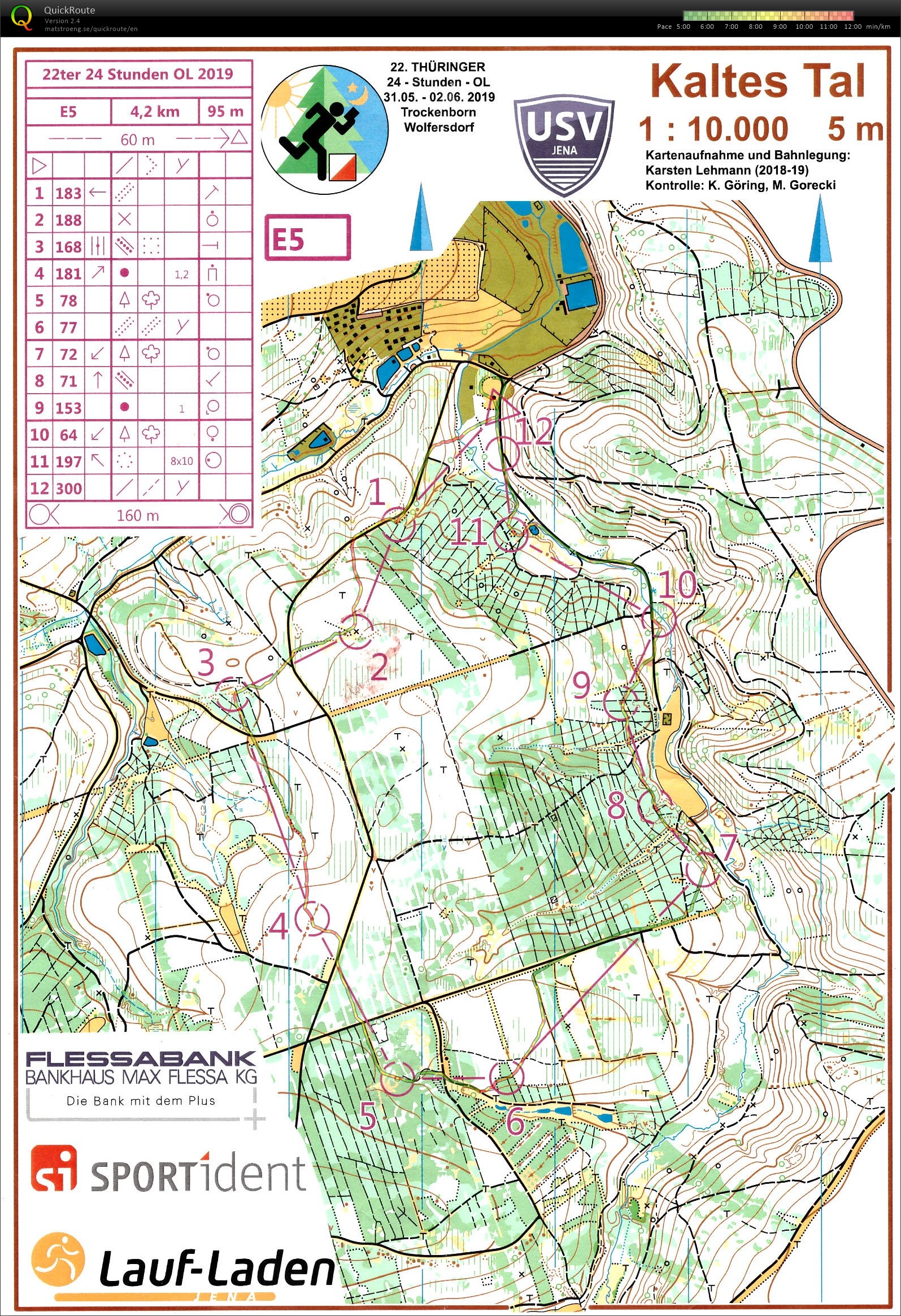 22ter 24-h-OL in Trockenborn/Wolfersdorf - Lauf 4 (2019-06-01)