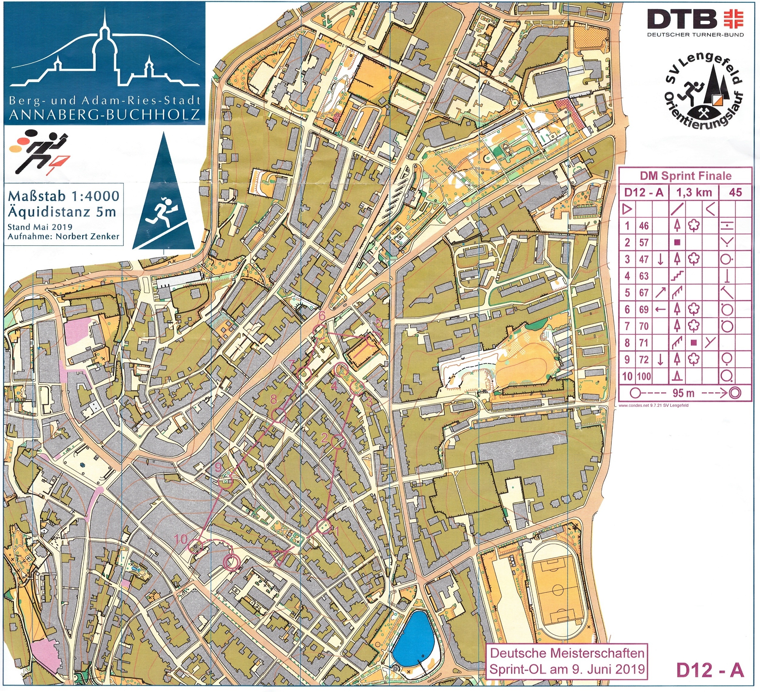 Deutsche Meisterschaften Sprint-OL 2019 Finale (09/06/2019)