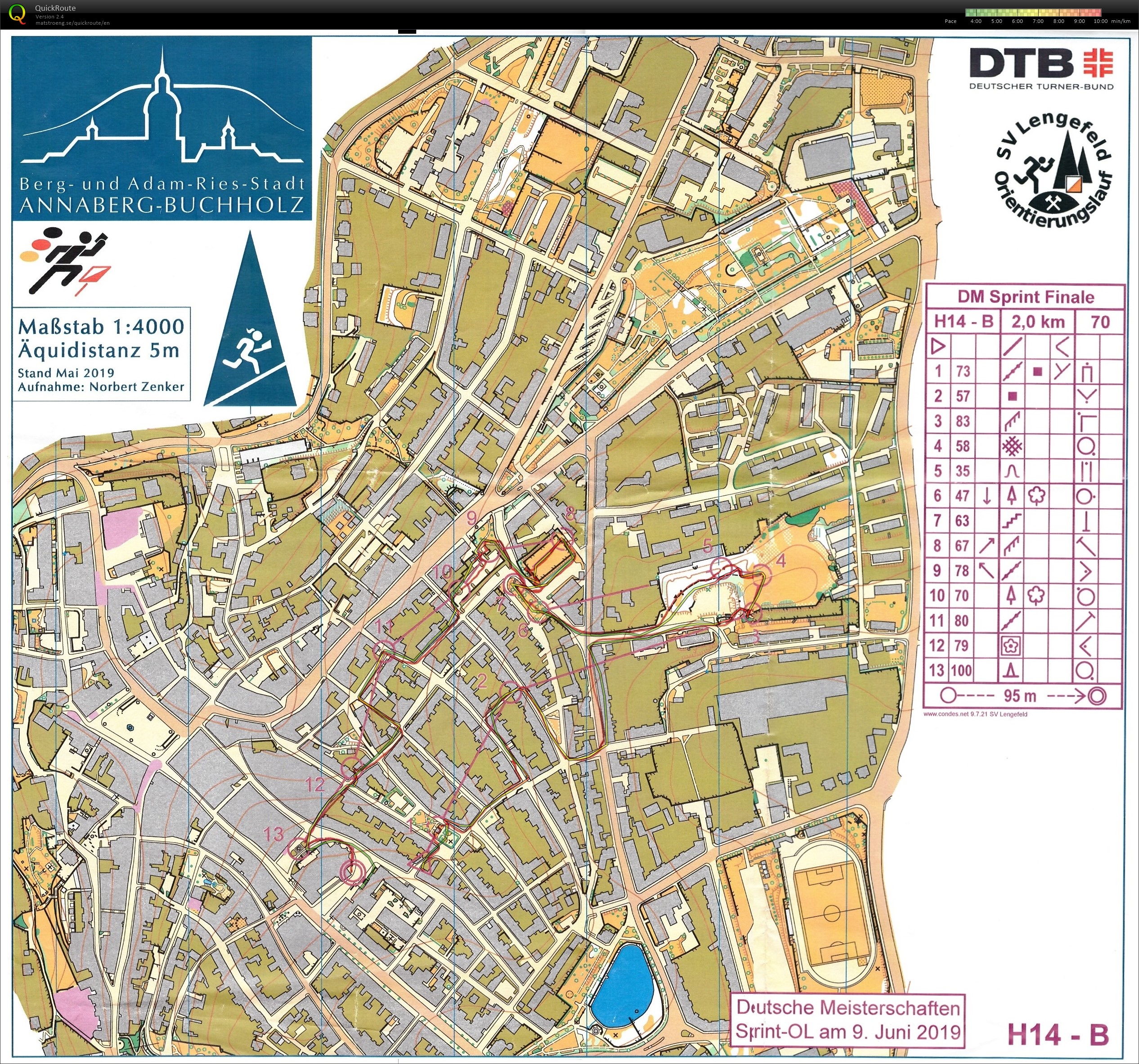 Deutsche Meisterschaften Sprint-OL 2019 Finale (09.06.2019)