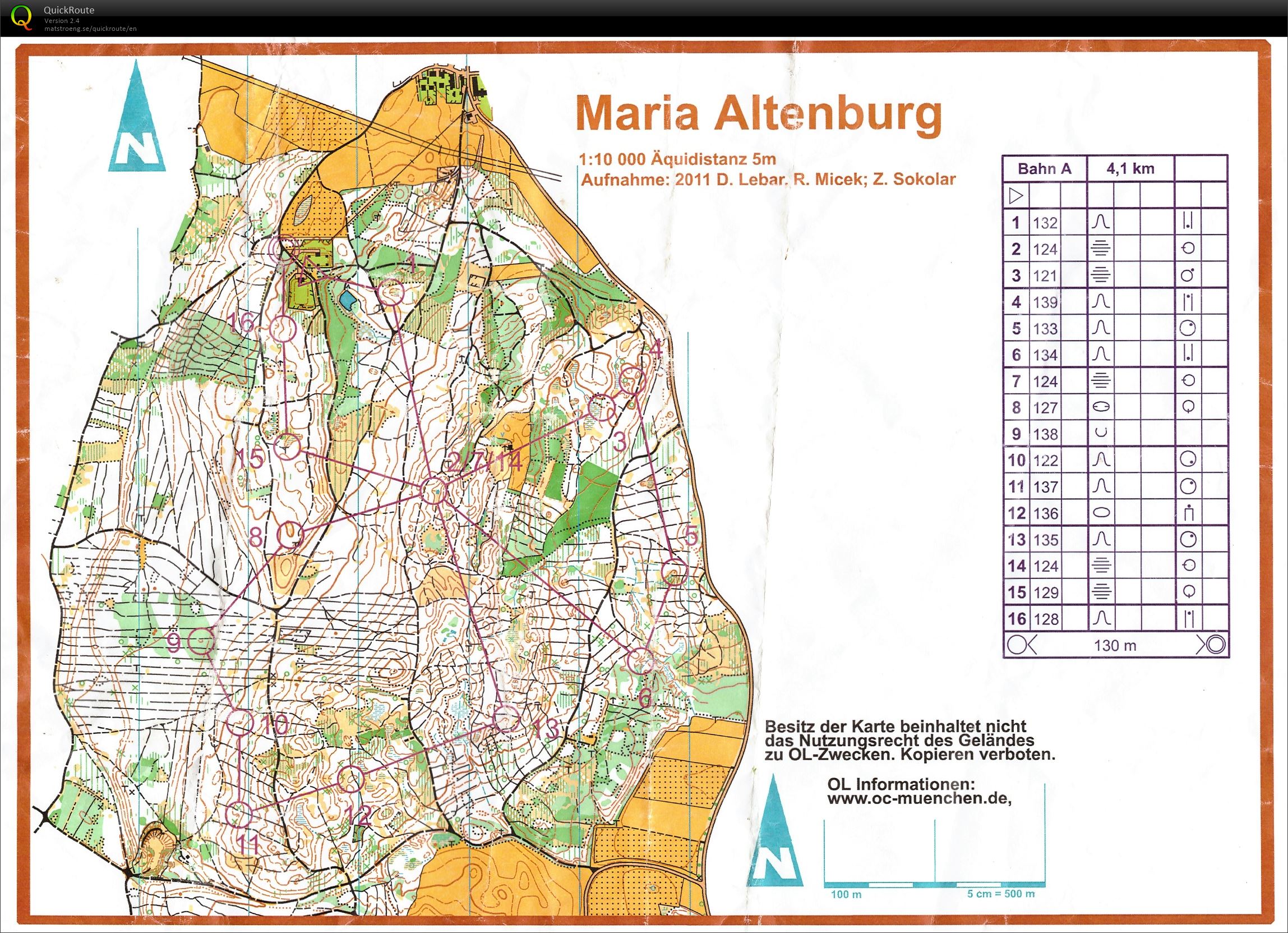 Munich O-Cup 2019 Lauf 5 - Maria Altenberg (15.09.2019)