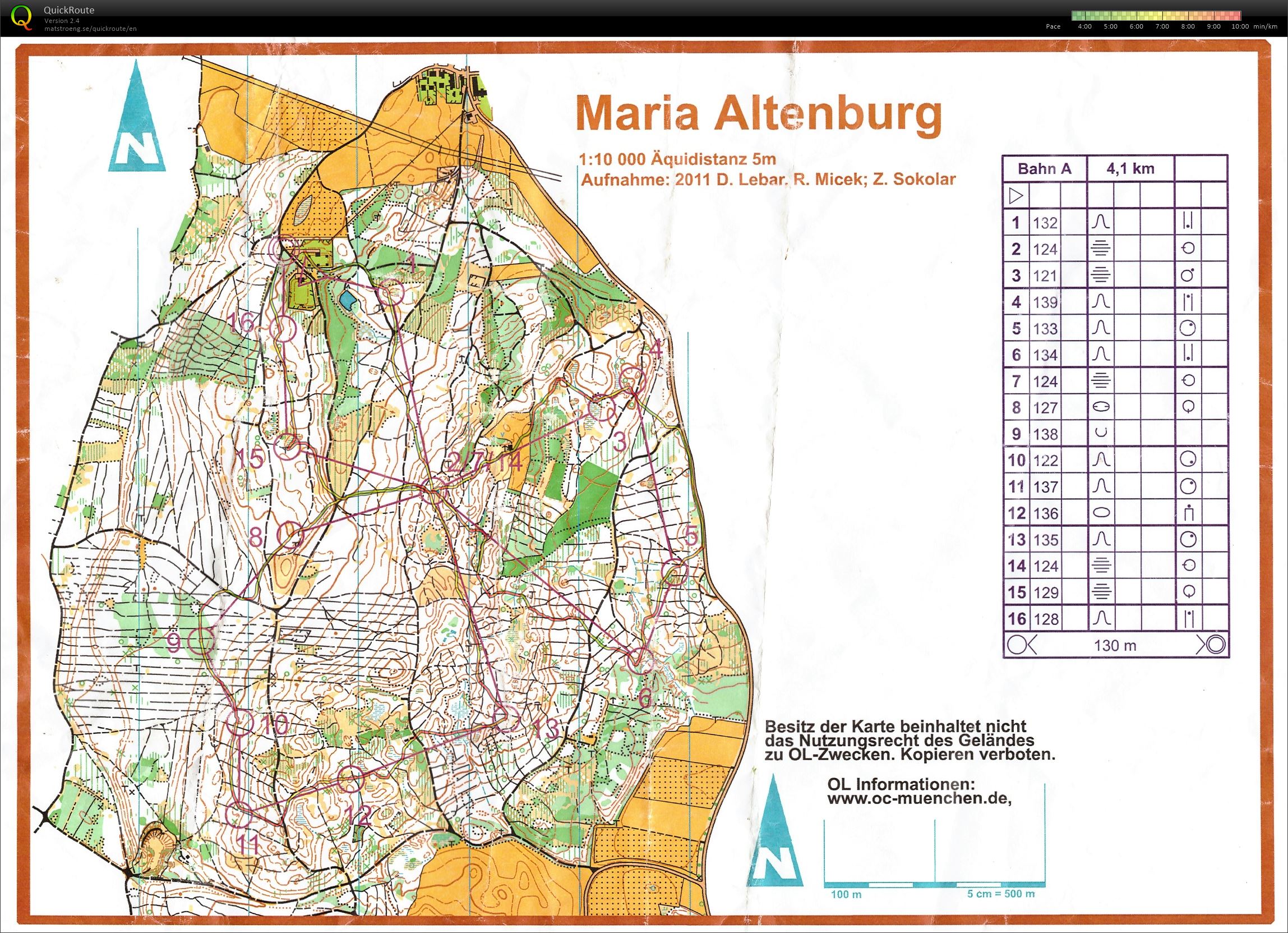 Munich O-Cup 2019 Lauf 5 - Maria Altenberg (15.09.2019)