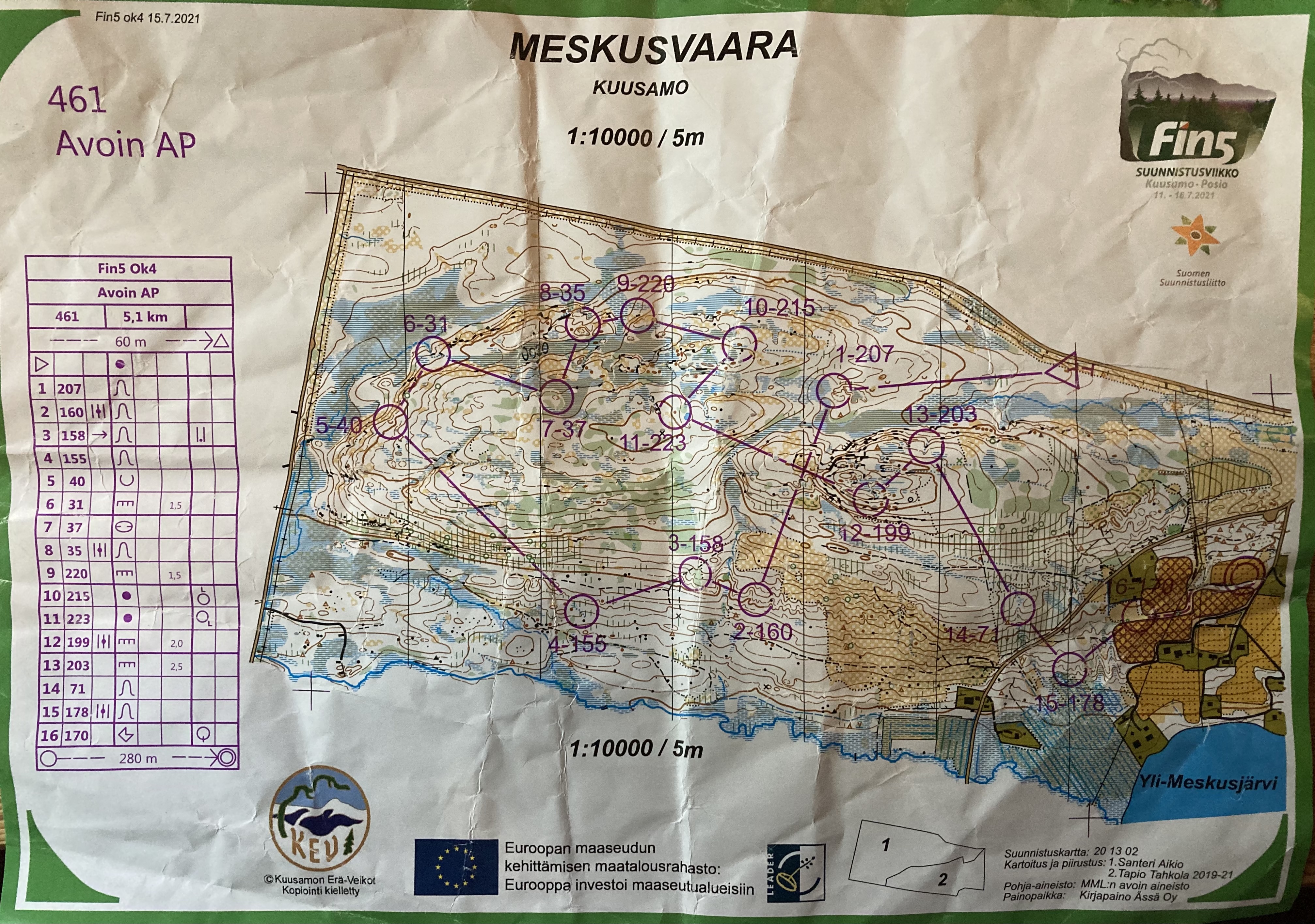 Fin5 - Orienteering Week - E4 (15-07-2021)