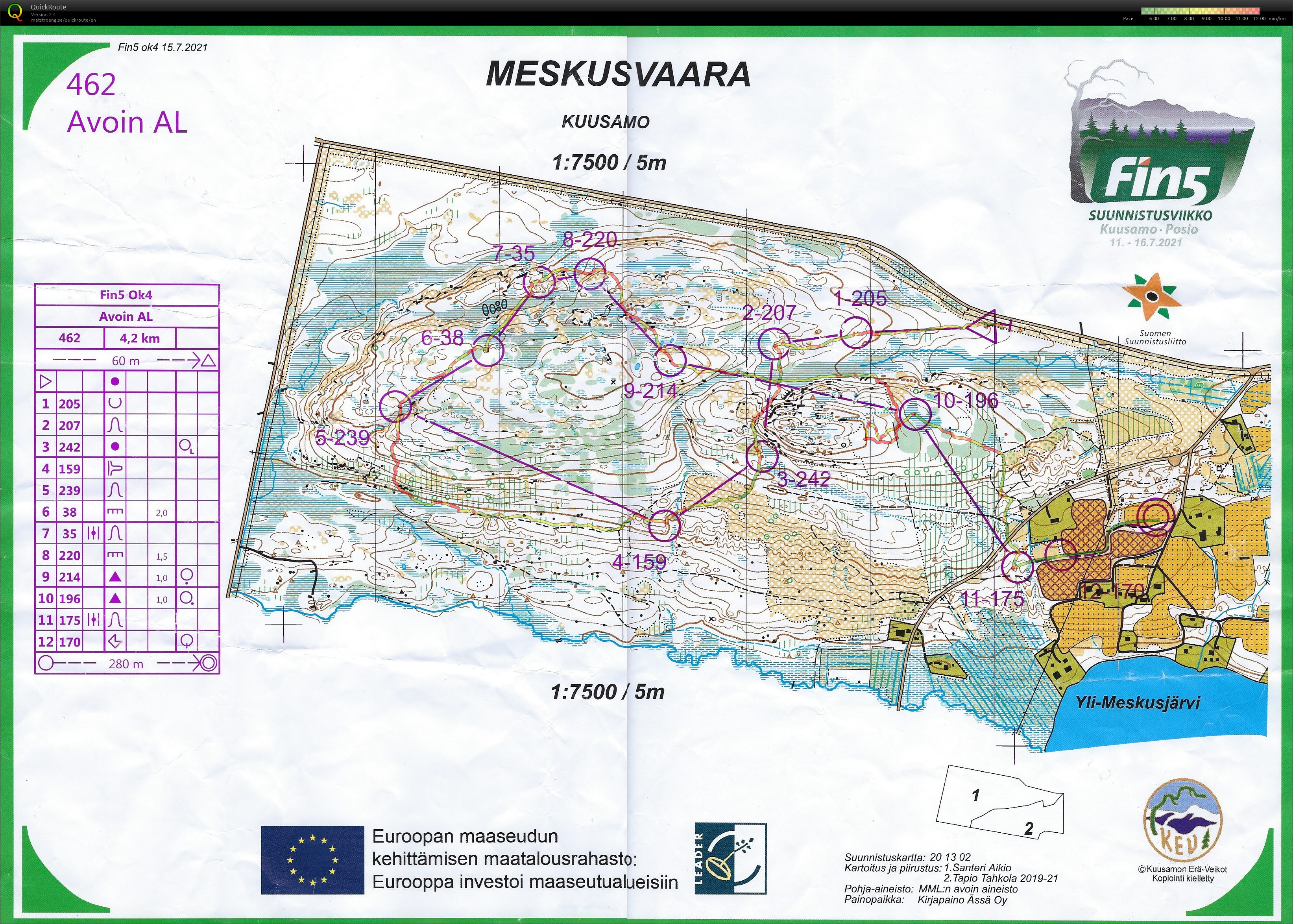 Fin5 - Orienteering Week - E4 (15/07/2021)