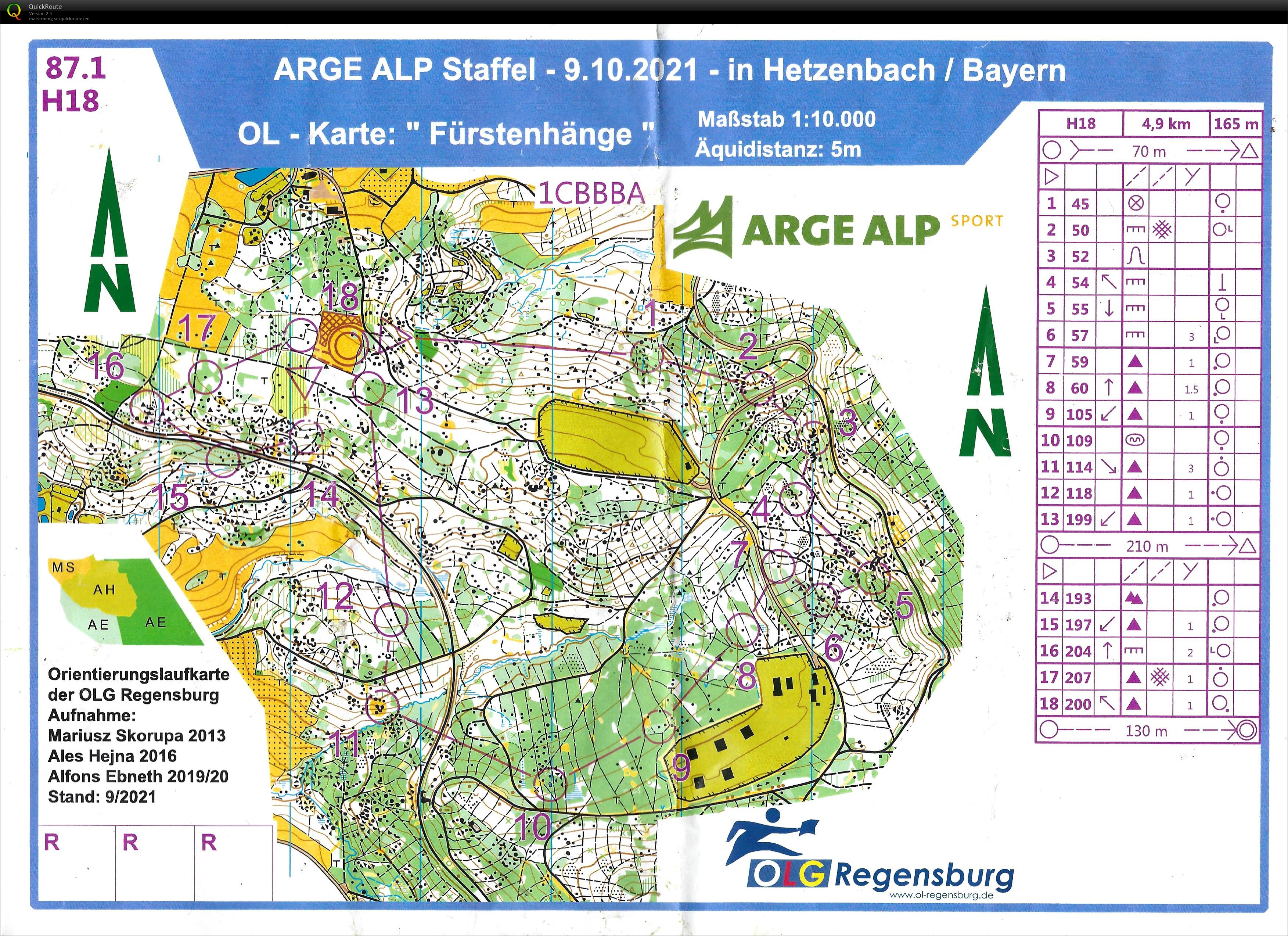 Arge Alp 2021 Regensburg Staffel (09-10-2021)