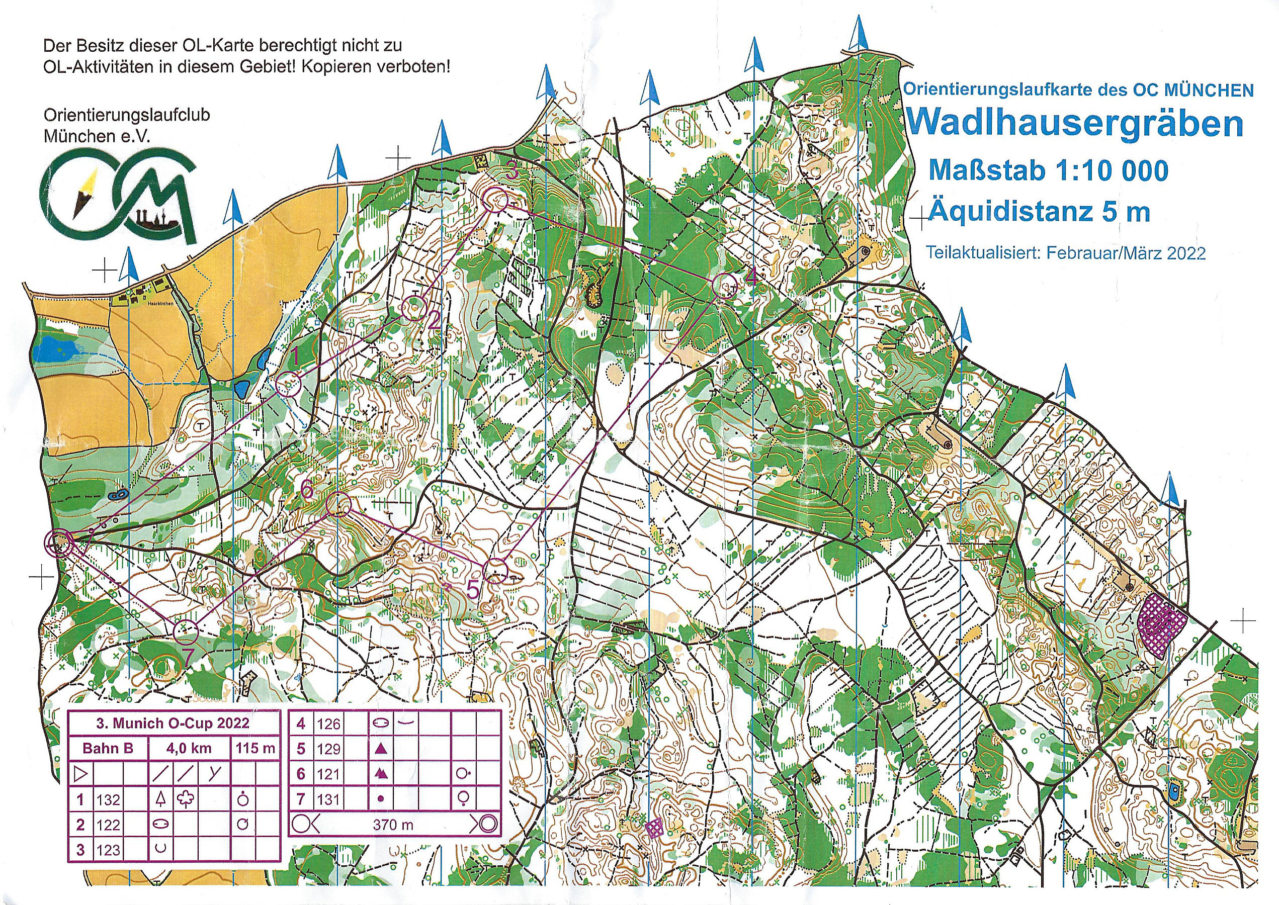 Munich O-Cup 2022 Lauf 3 (27.03.2022)