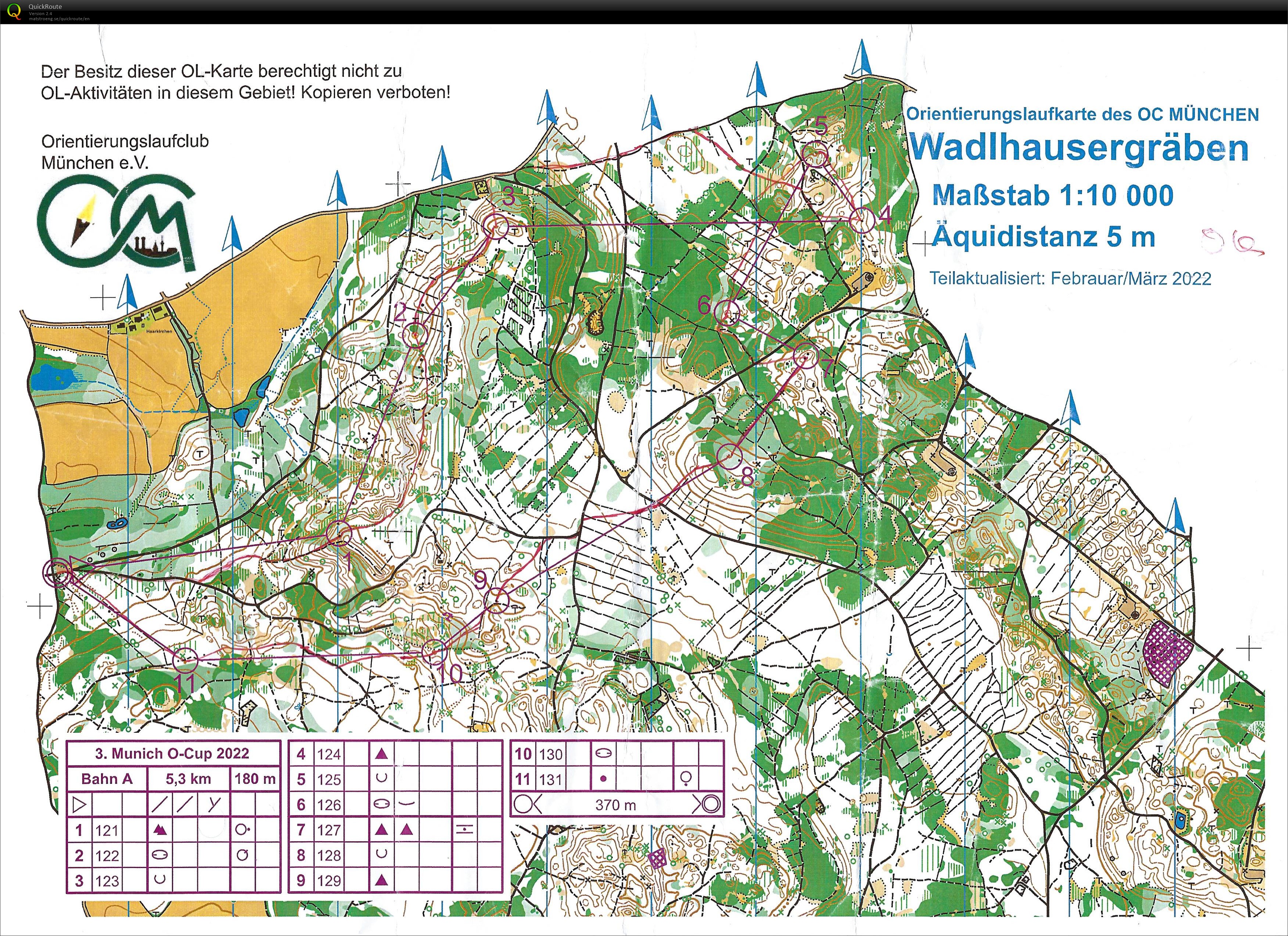 Munich O-Cup 2022 Lauf 3 (2022-03-27)