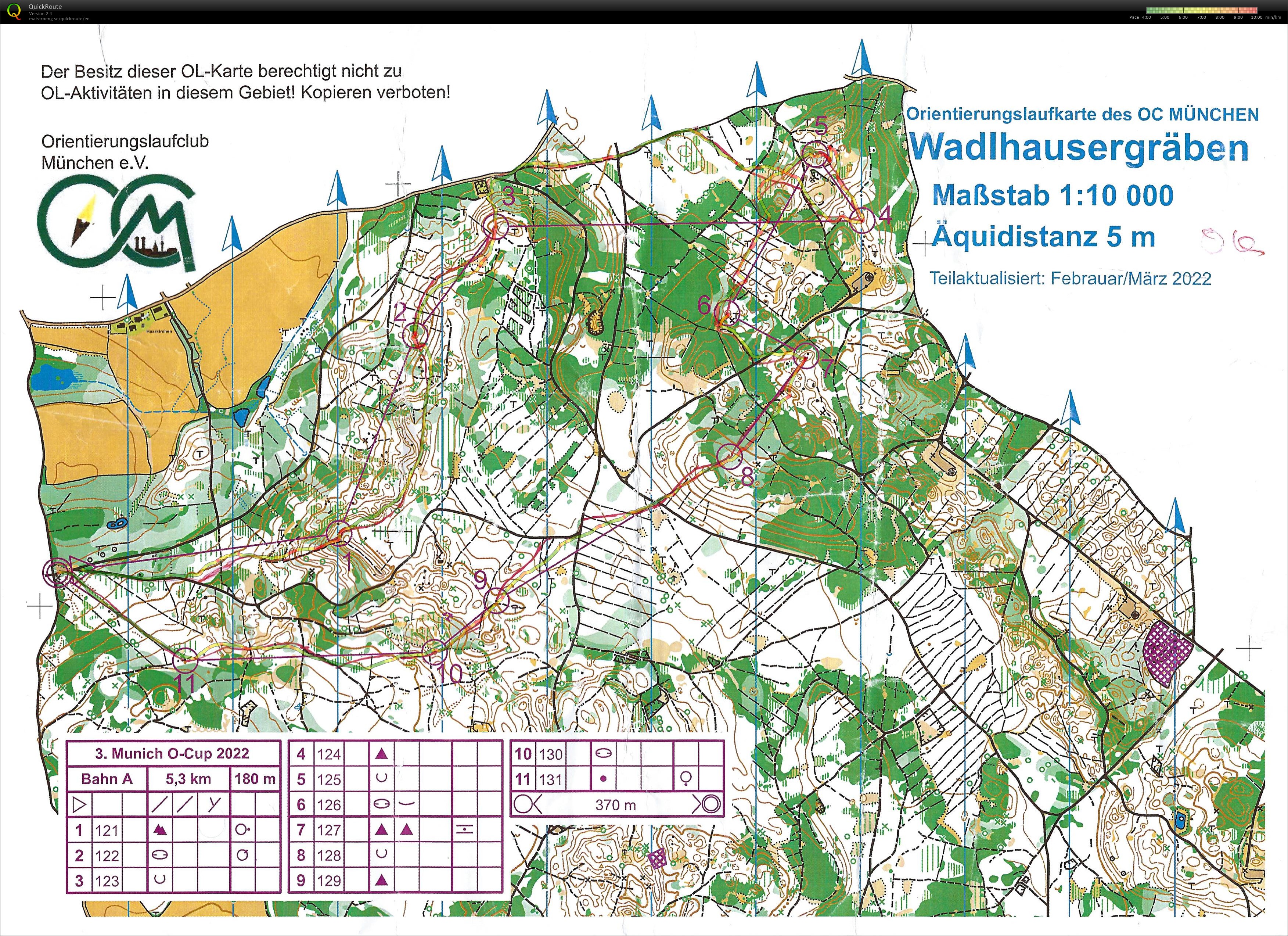 Munich O-Cup 2022 Lauf 3 (27.03.2022)