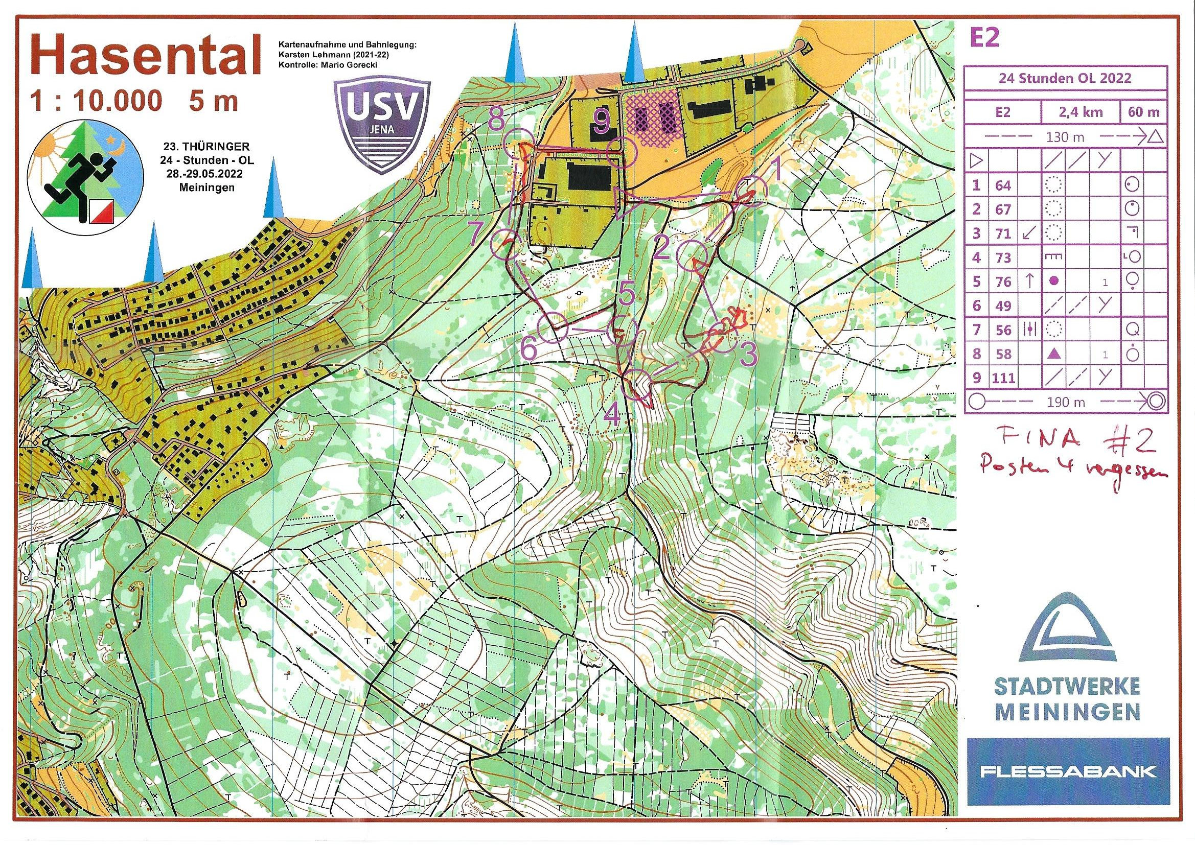 23. 24h-OL 2022 Meiningen Run2 E2 (28-05-2022)