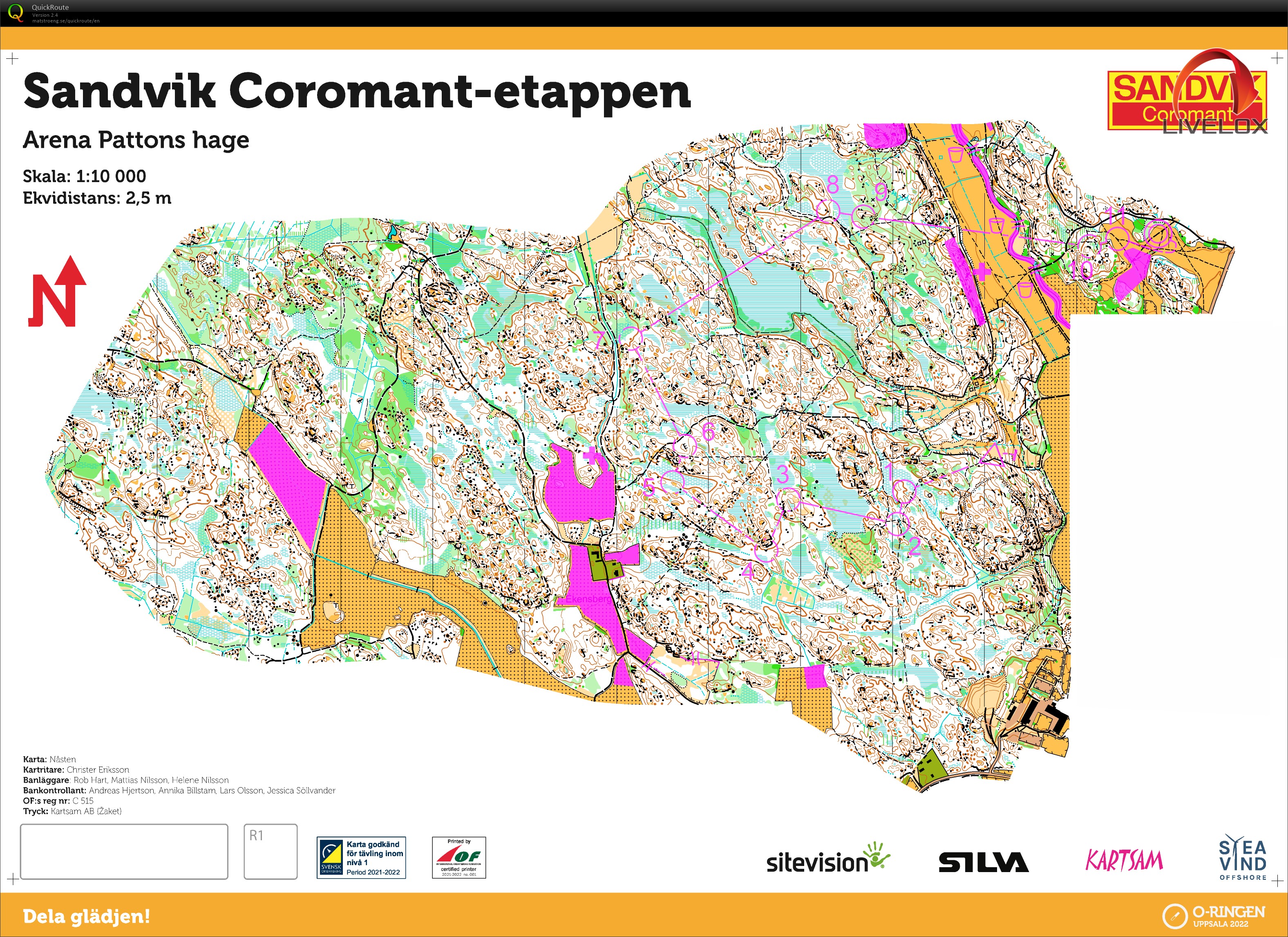 O-Ringen 2022 Uppsala - E1 (25/07/2022)