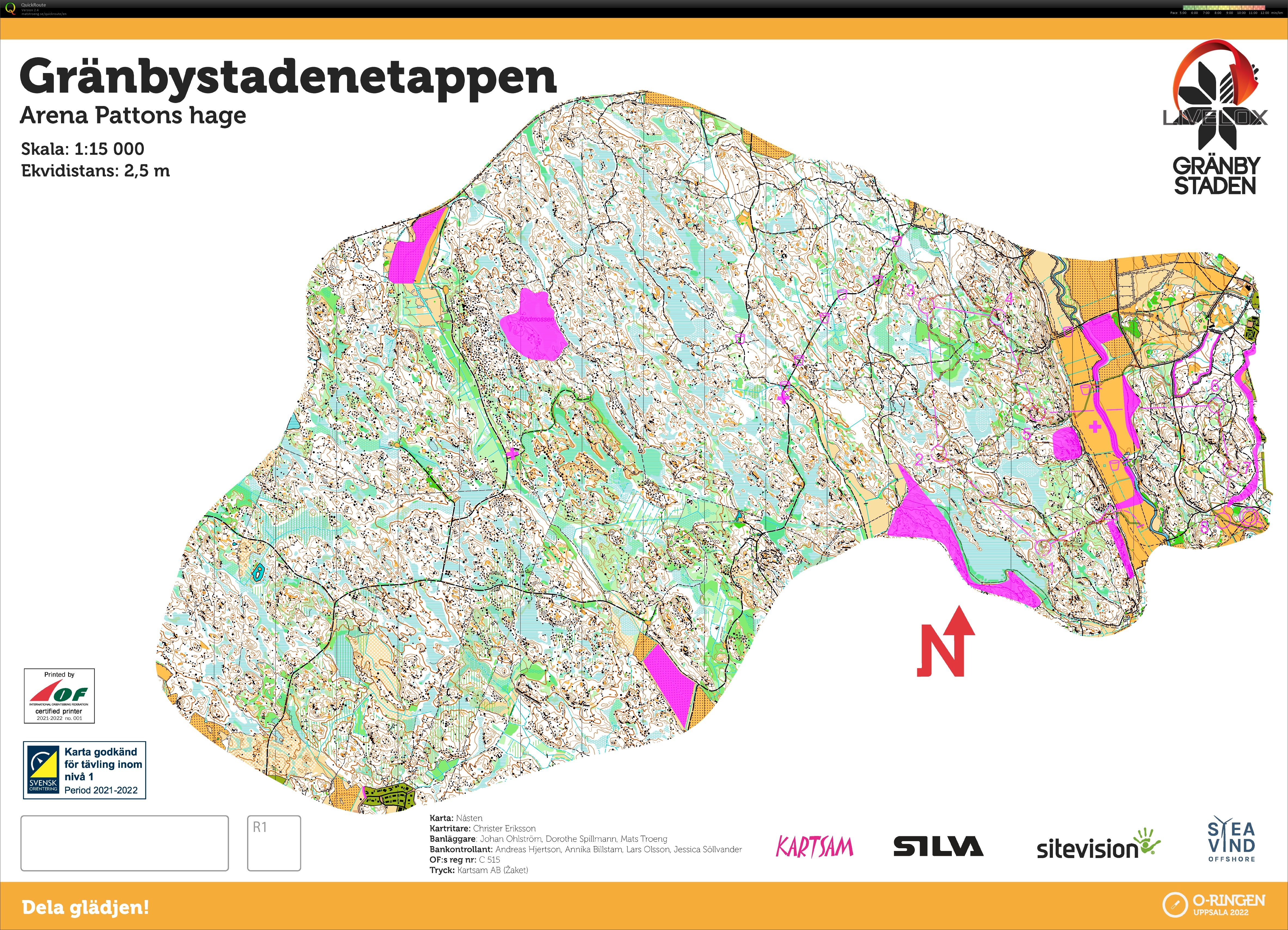 O-Ringen 2022 Uppsala - E2 (25/07/2022)