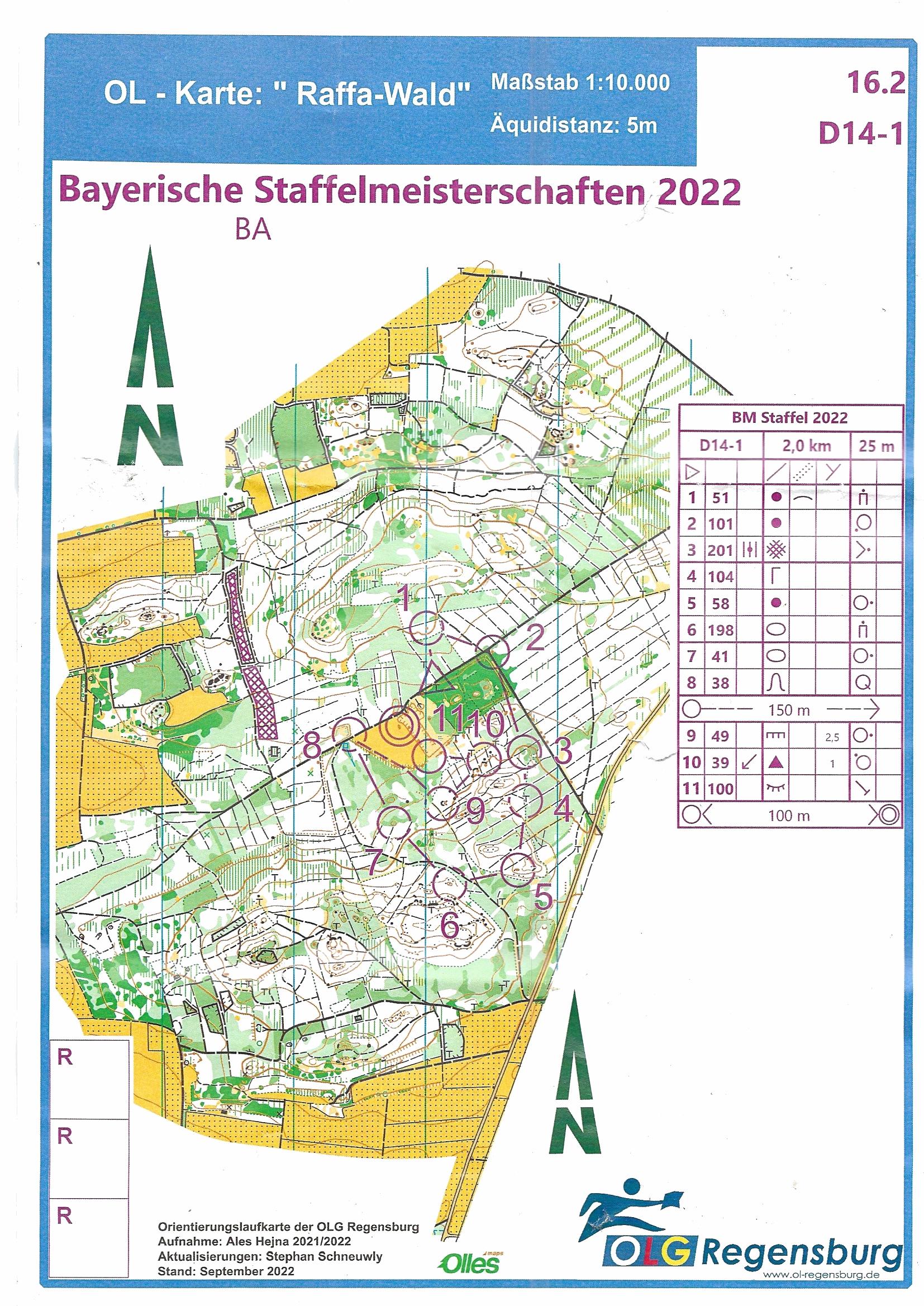 Bayerische Meisterschaft Staffel 2022 Burglengenfeld - Lauf 1 (23-10-2022)