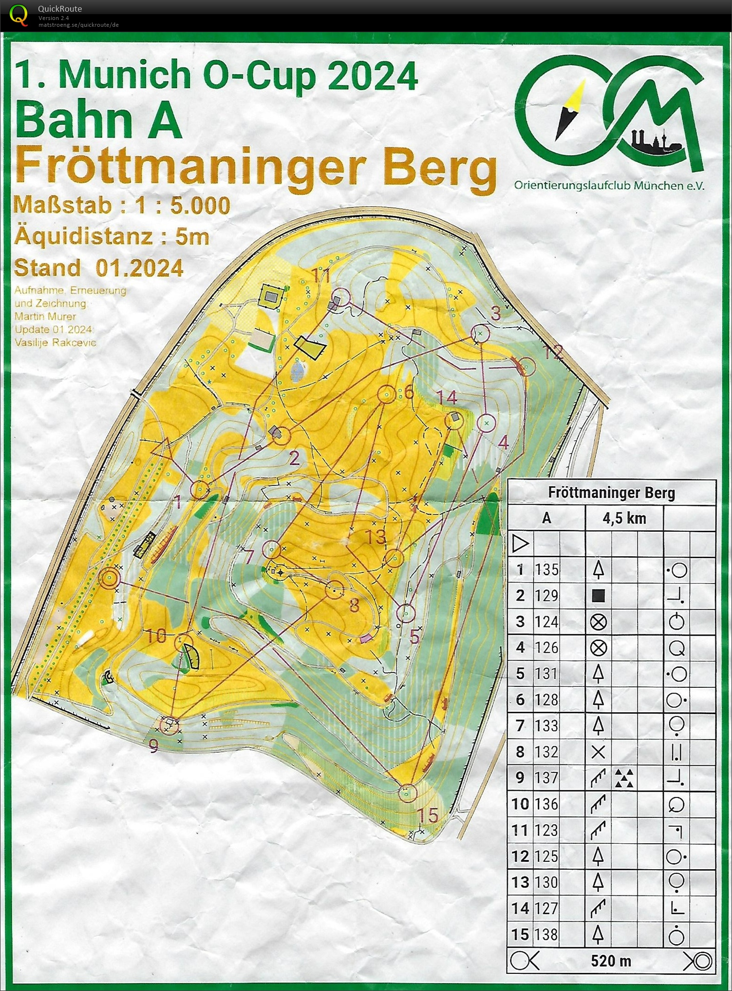 Munich O-Cup 2024 Lauf 1 (11.02.2024)