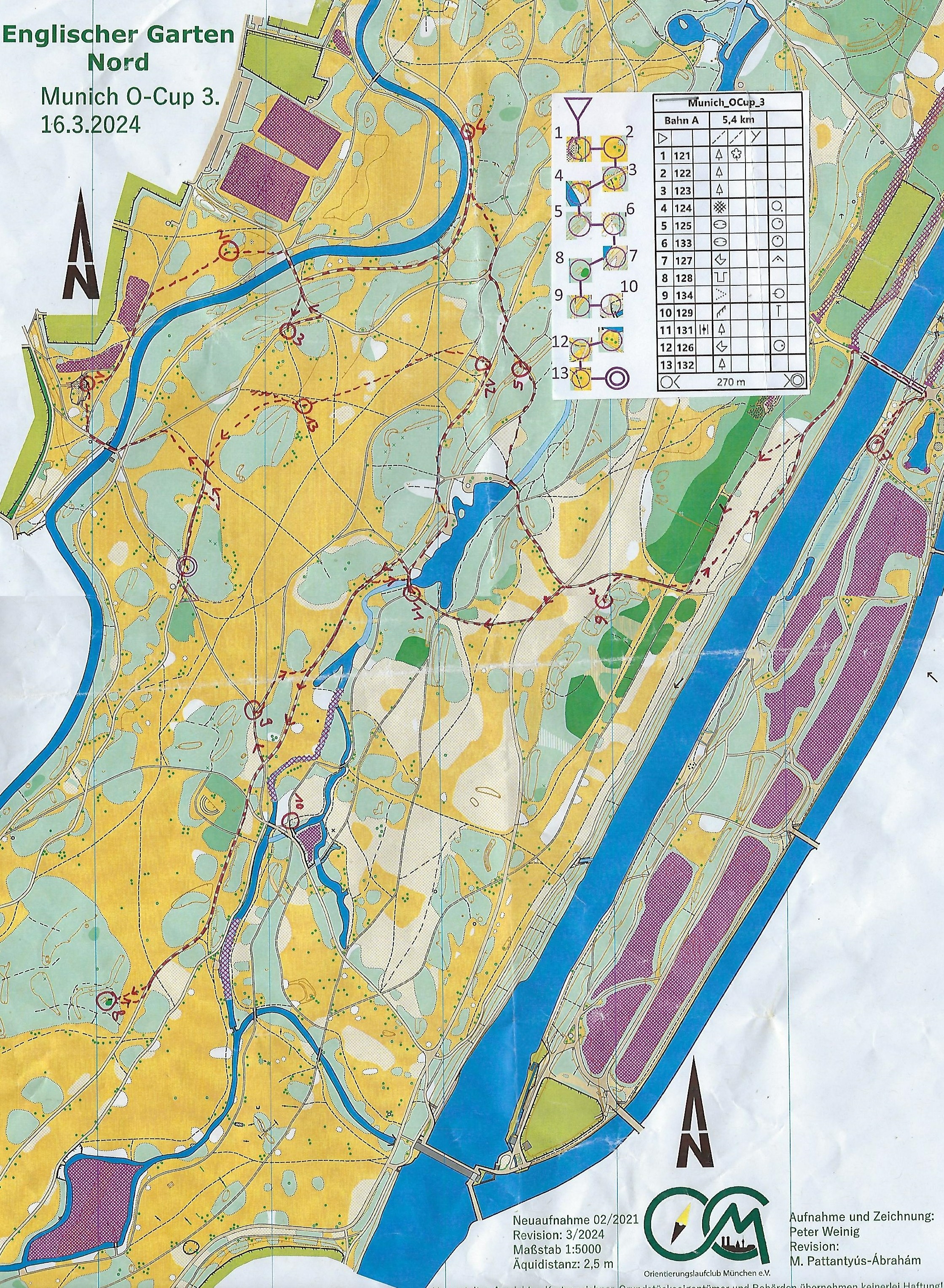 Munich O-Cup 2024 Lauf 3 (16/03/2024)