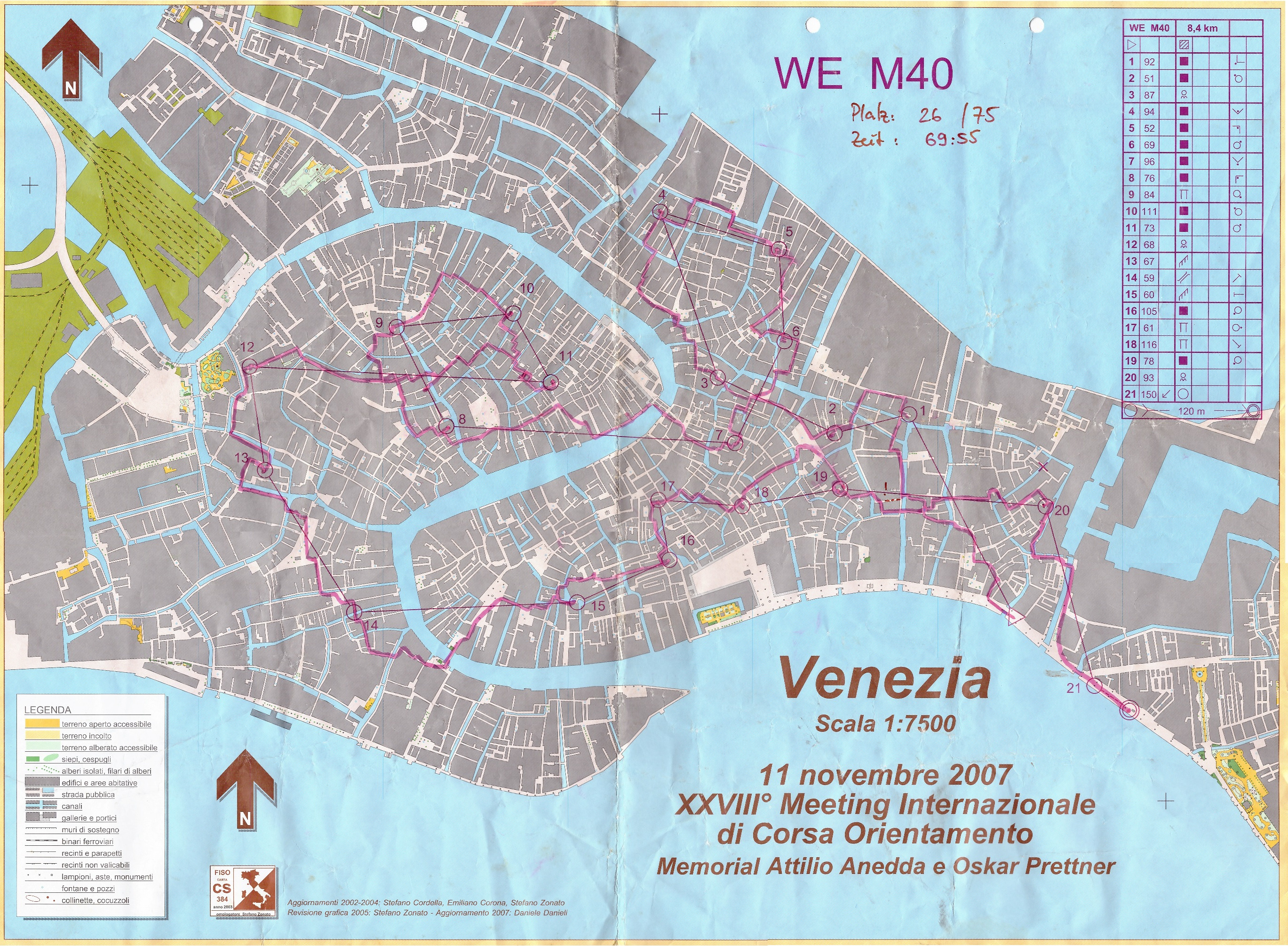XXVII. Venedig O-Meeting (11/11/2007)