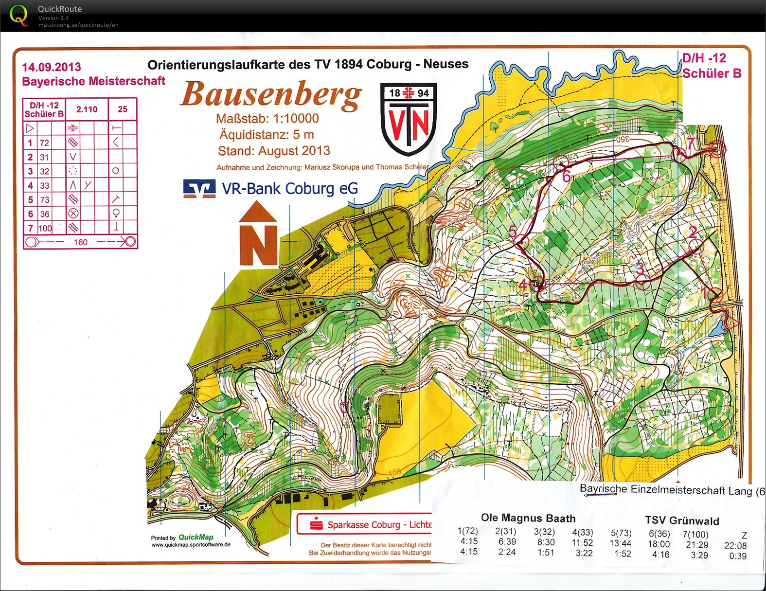 Bayerische Meisterschaften Lang-OL (2013-09-14)