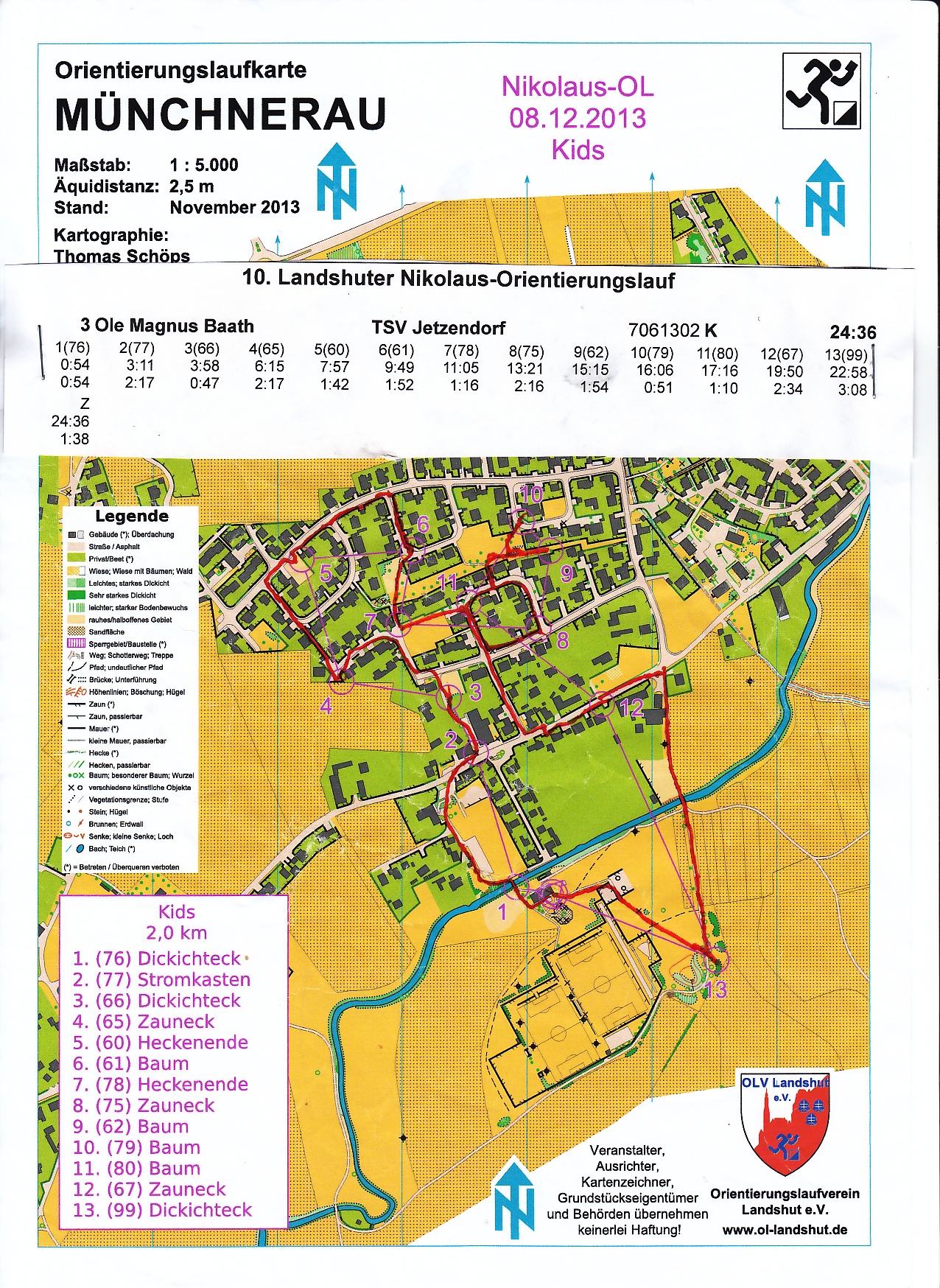 10. Landshuter Nikolaus-OL (08.12.2013)