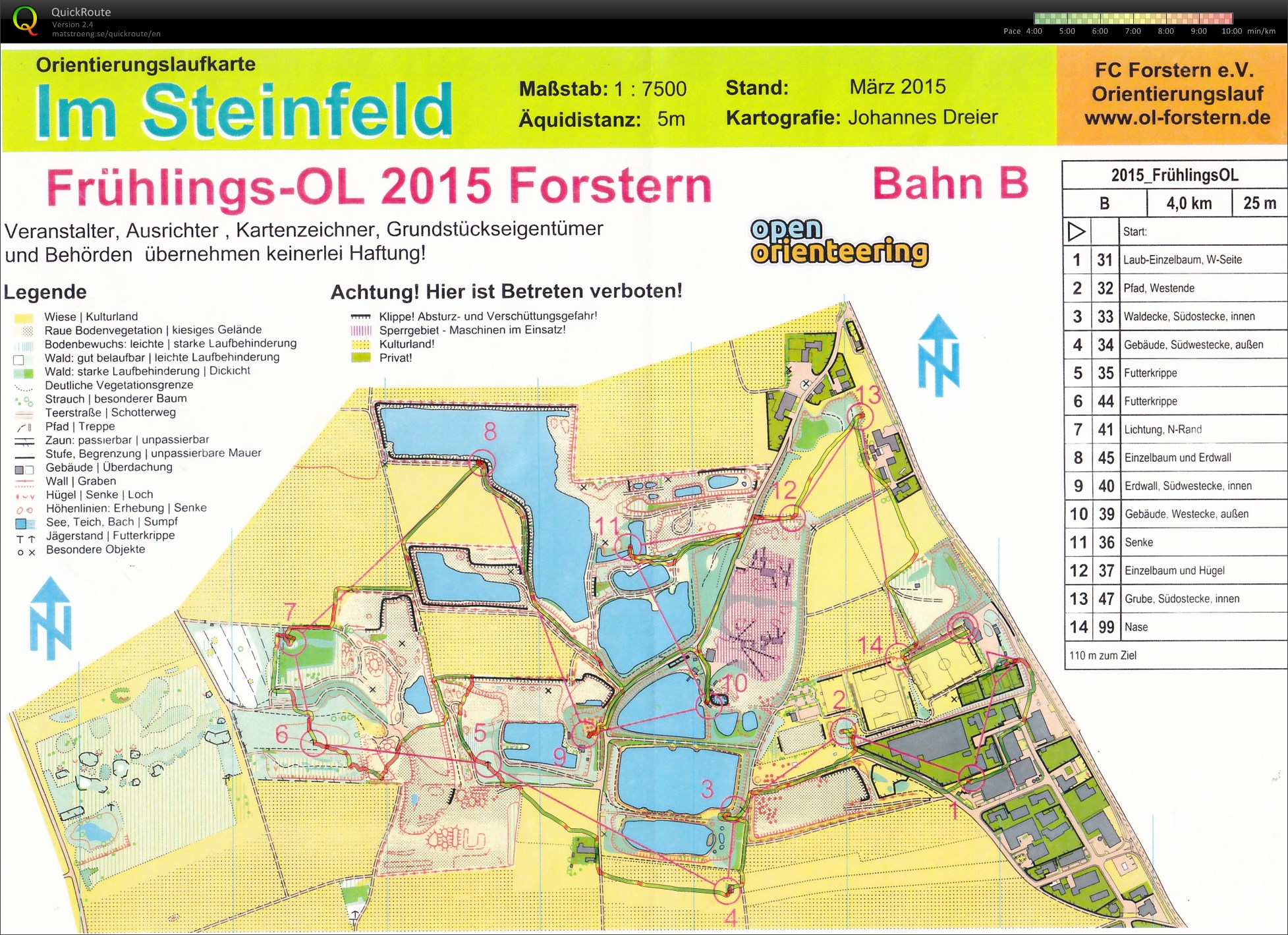 Frühlings-OL 2015 Forstern (29.03.2015)