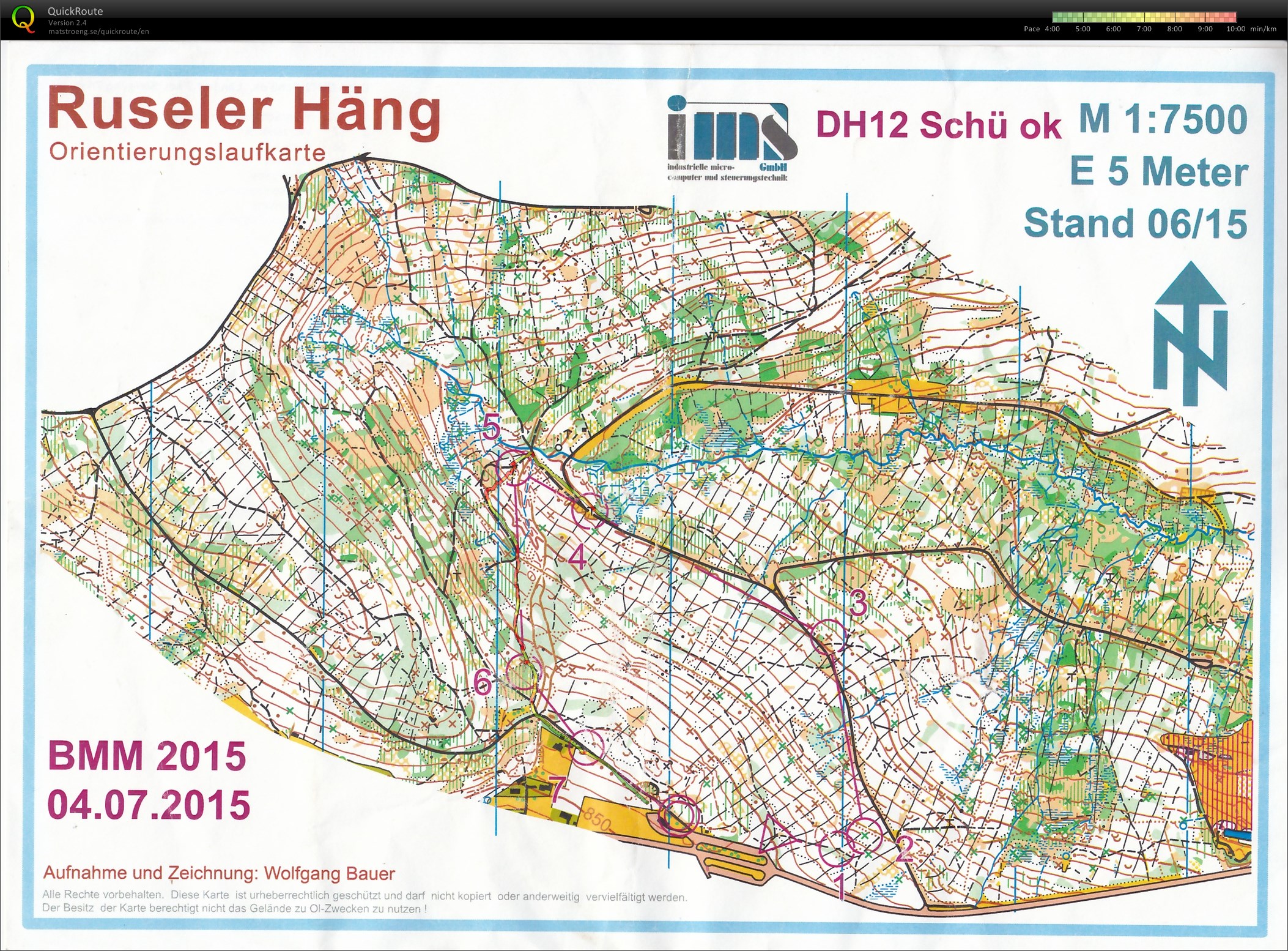 Bayerische Meisterschaften Mittel-OL 2015 - Rusel (04-07-2015)