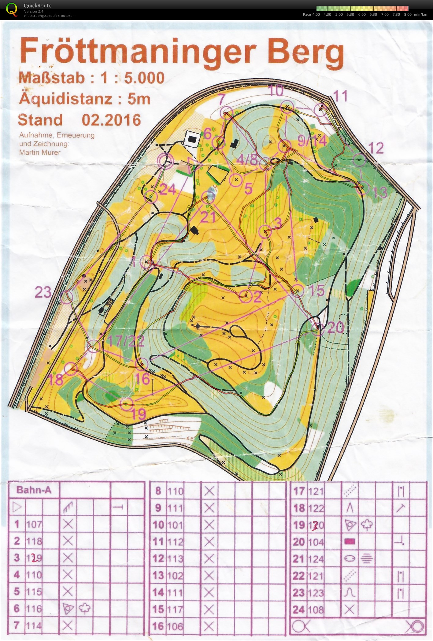 Munich O-Cup 2016 Lauf 1 Fröttmaning (05-03-2016)