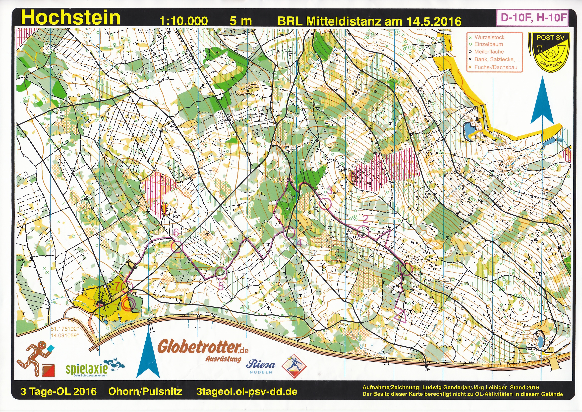 3-Tage-OL Pulsnitz E1 (14/05/2016)