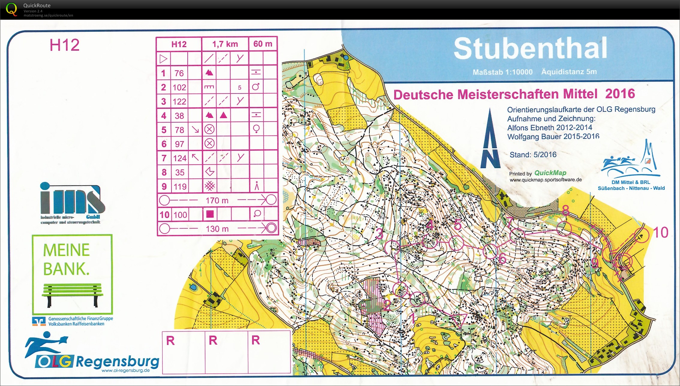 DM Mitteldistanz-OL - Nittenau (11.06.2016)