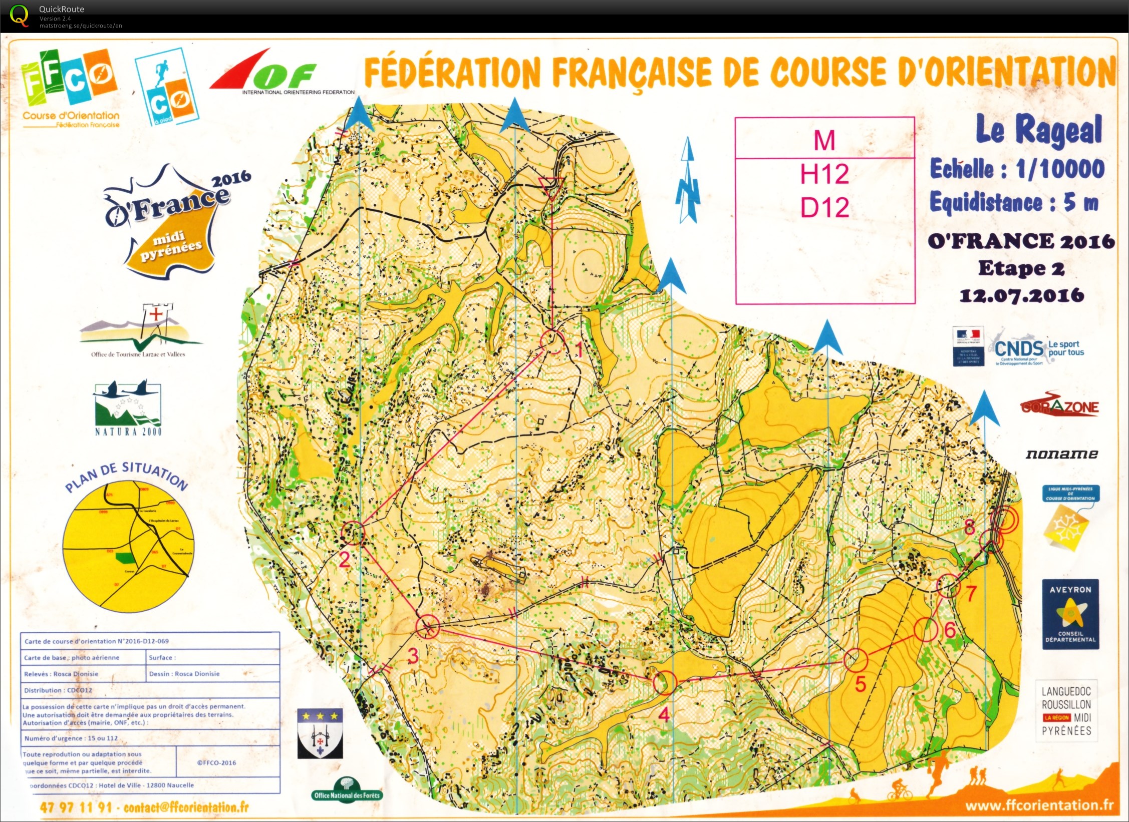 O-France 2016 Etappe 2 (12.07.2016)