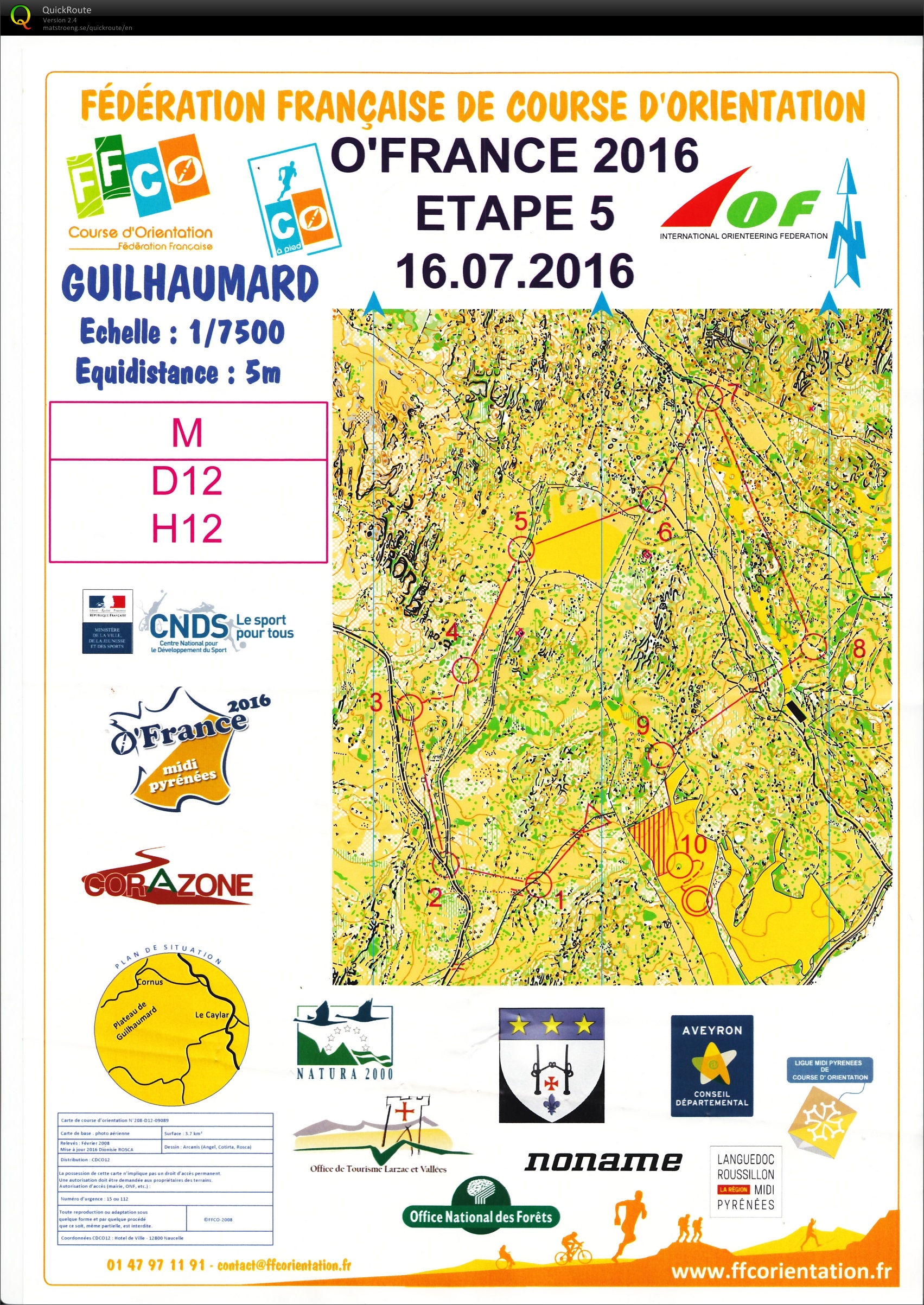 O-France 2016 Etappe 5 (16.07.2016)