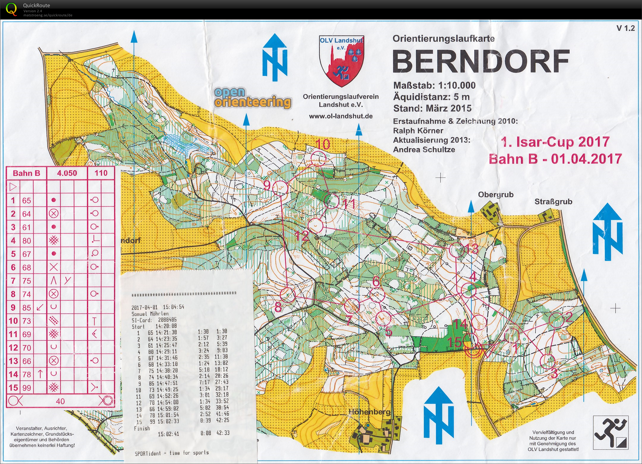 Isarcup 2017 Lauf 1 (01-04-2017)