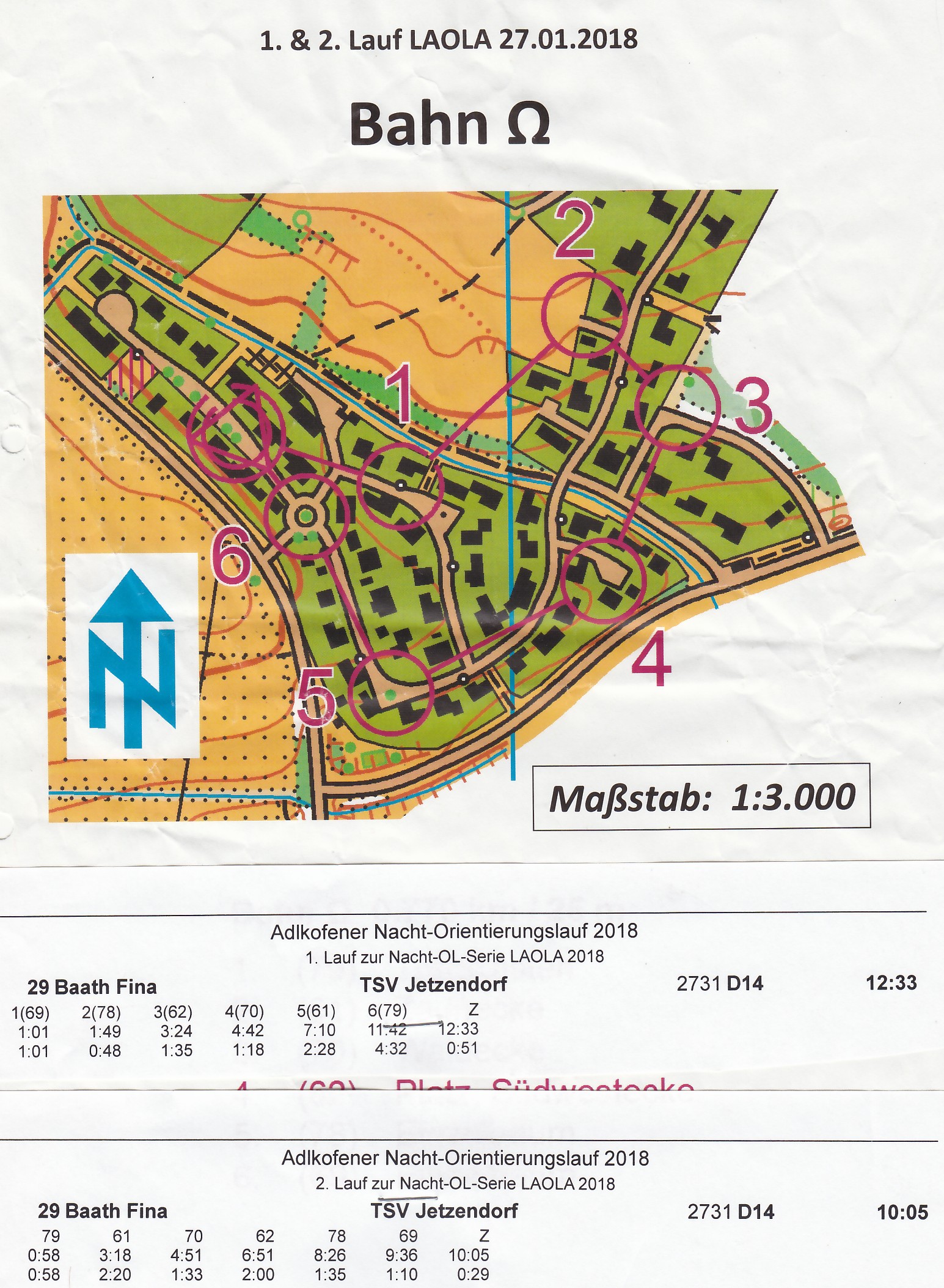 LaOLA 2018 Lauf 1/2 (27/01/2018)