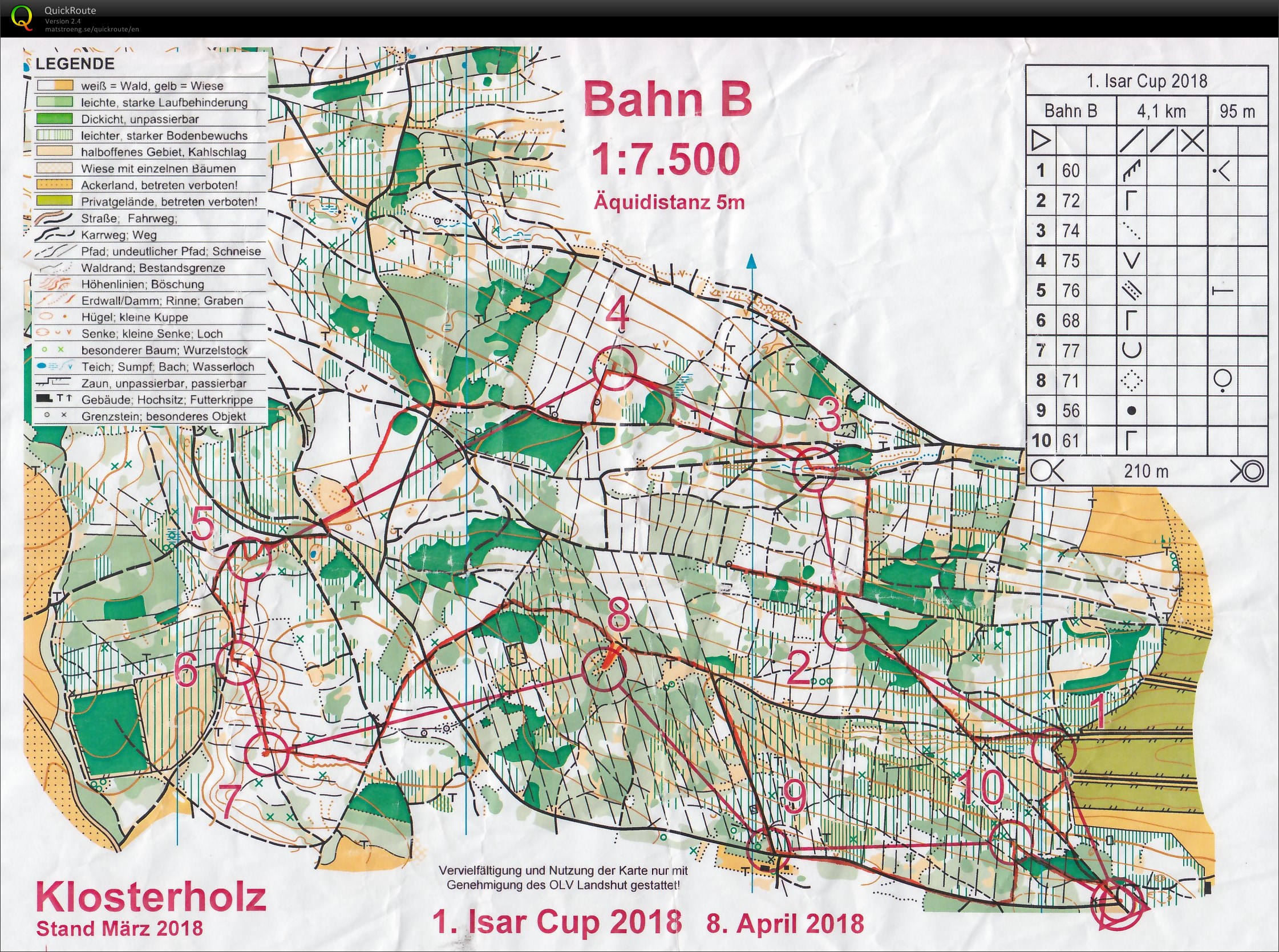 Isarcup 2018 Lauf 1  (08-04-2018)